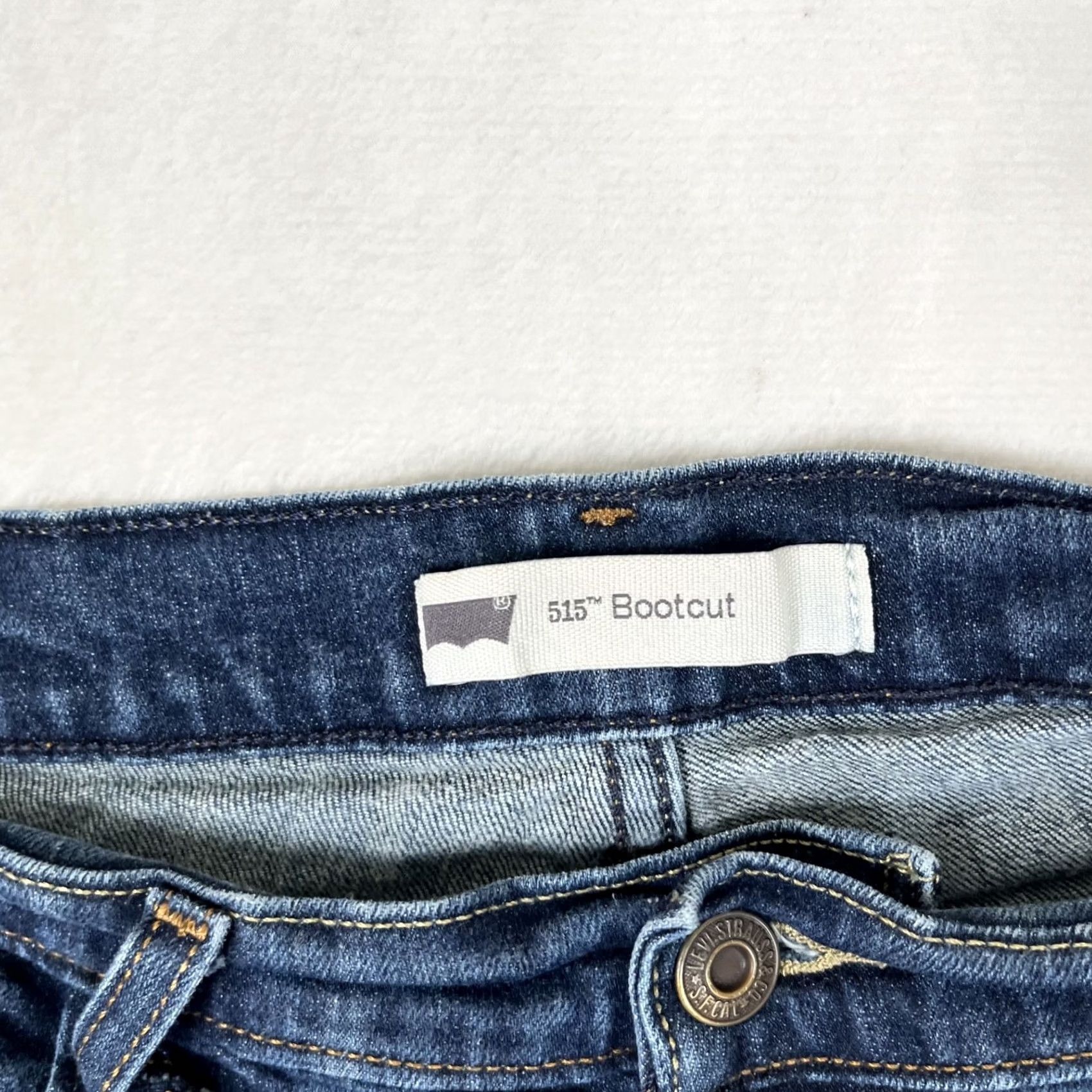 Levi's VINTAGE Levi's 515 Boot Cut Jeans Women's Size 14 32x30 Denim Blue 5-Pocket Cowboy Y2K Womens Size 36" / US 14 / IT 50 - 5 Thumbnail