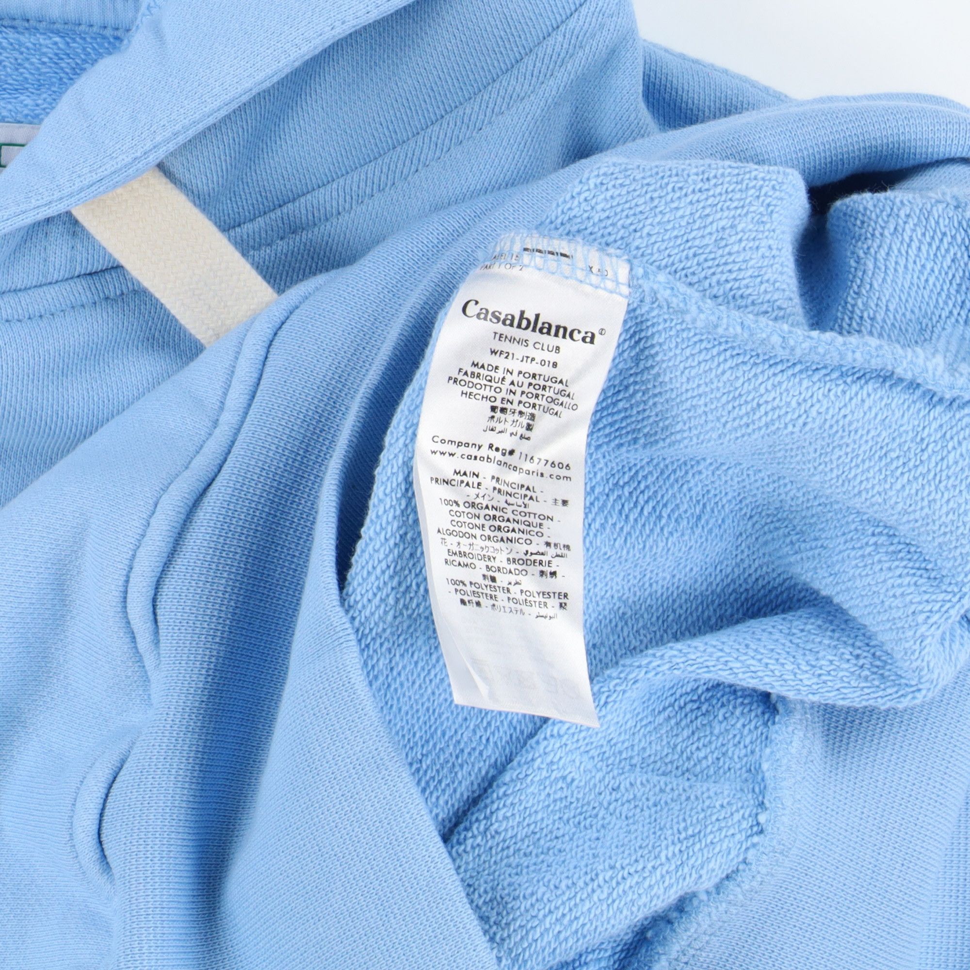 Casablanca Blue Casa Copa F1 Car Tennis Ball Logo Hoodie Size US XXS / EU 40 - 6 Thumbnail