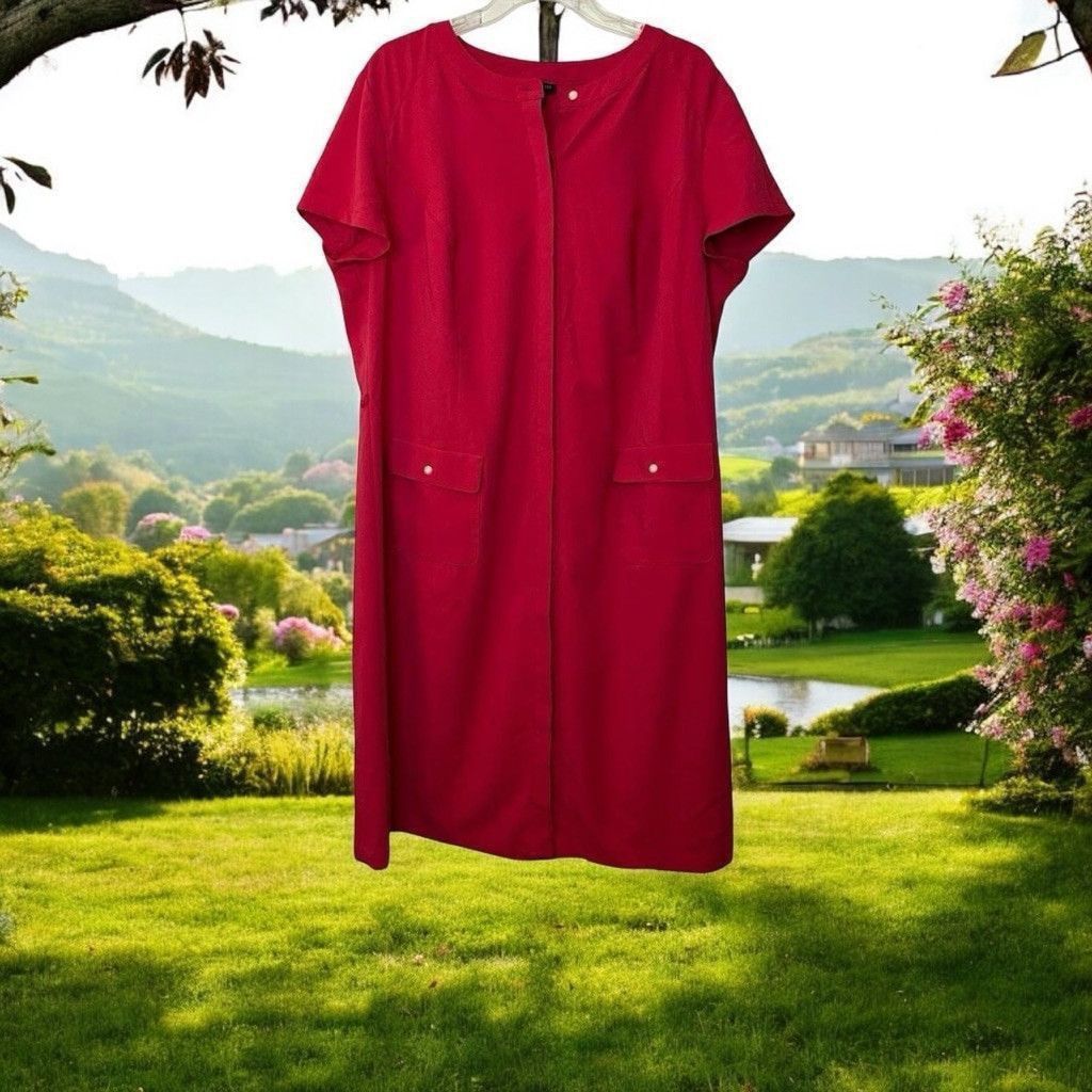 Talbots Talbots Woman Pink Shirt Dress Sz 18W Size XXL / US 16-18 / IT 52-54 - 1 Thumbnail