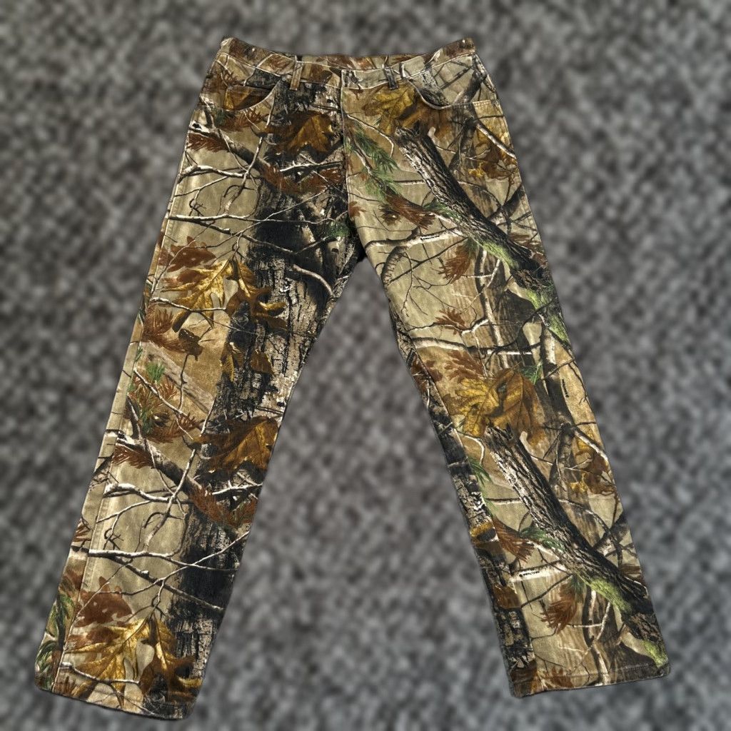 Vintage Wrangler ProGear Cargo Pants Men 38x32 Brown Camouflage