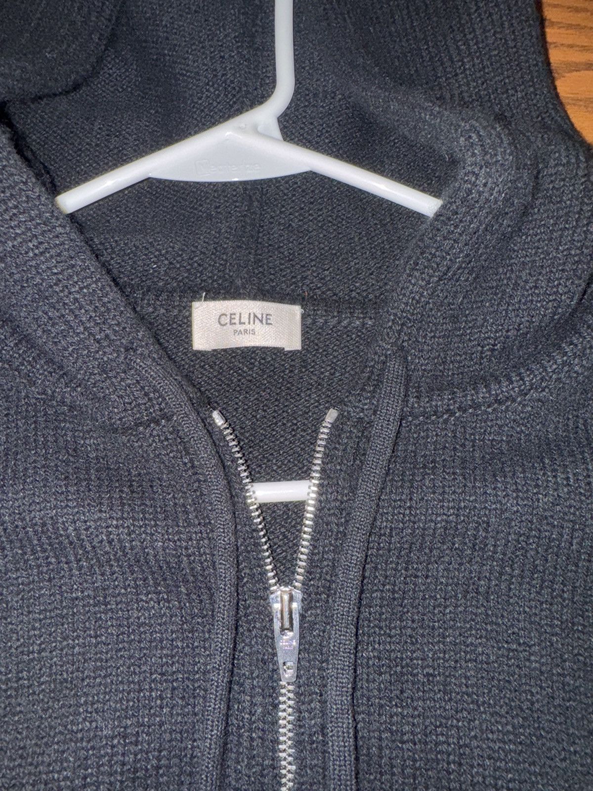 Celine CELINE HOMME Knitted Wool and Cashmere-Blend Hoodie Size US M / EU 48-50 / 2 - 3 Thumbnail