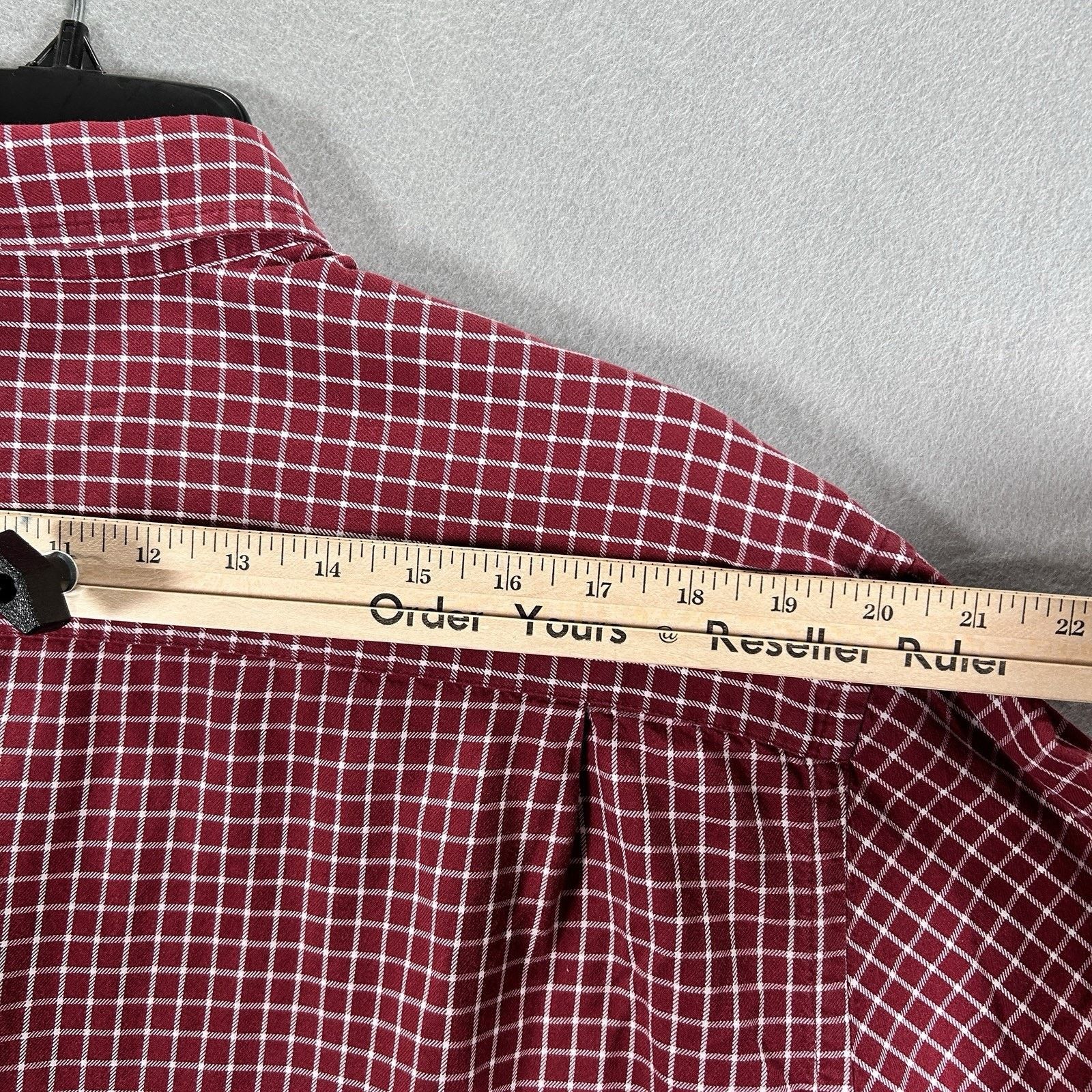 J.Crew J Crew Men's Sz L Red White Lines Squares Long Sleeve Shirt Size US L / EU 52-54 / 3 - 9 Thumbnail