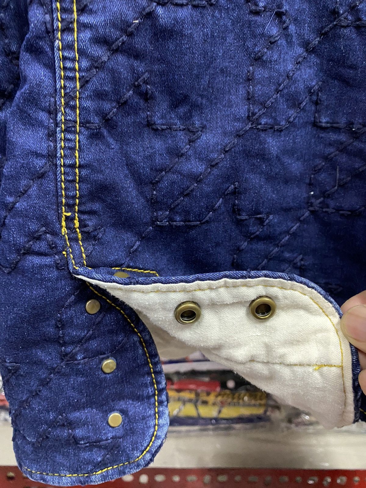 Japanese Brand LESHOP DENIM WITH PATCHES Size S / US 4 / IT 40 - 12 Thumbnail