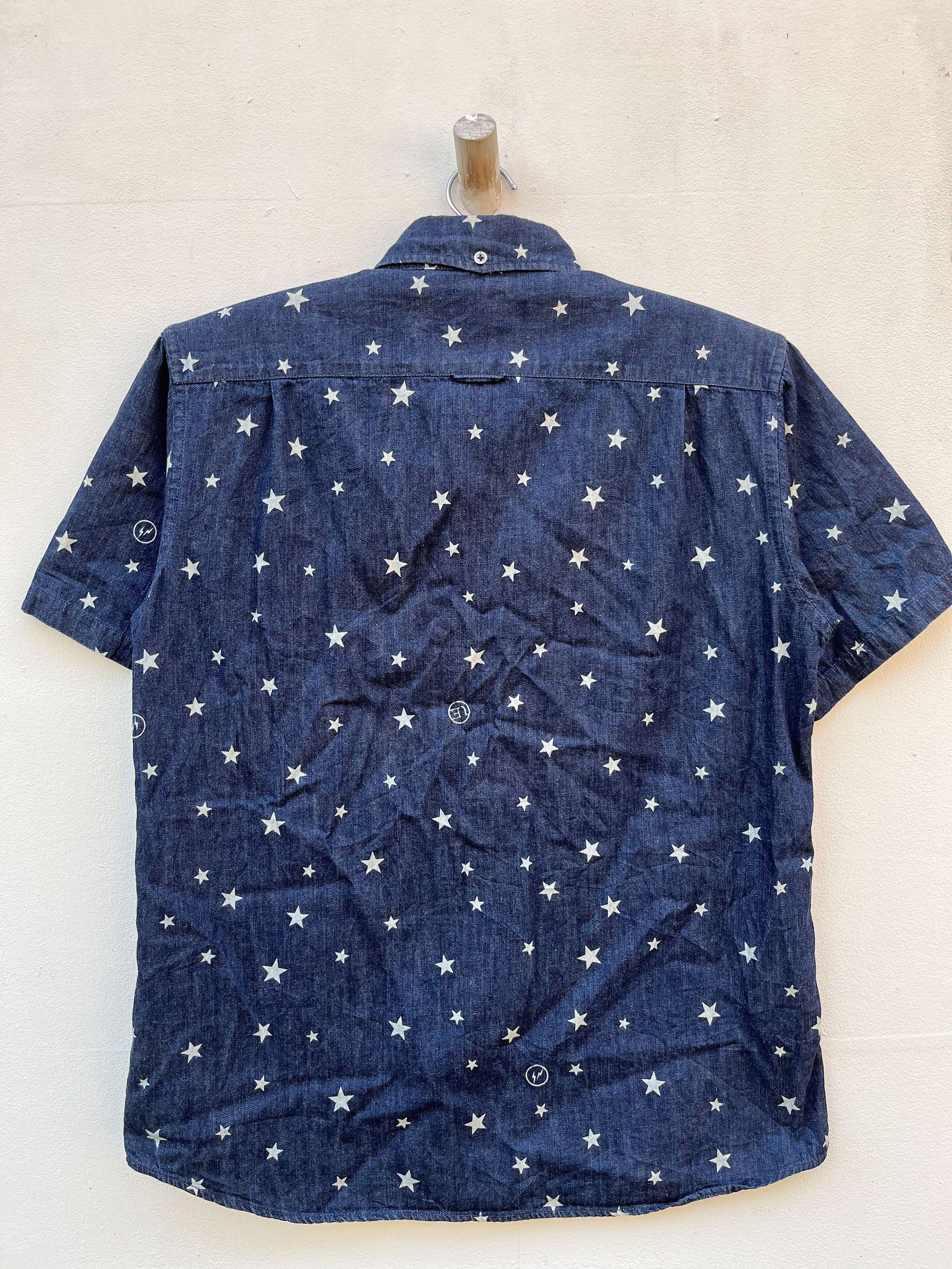 Designer × Fragment Design × uniform experiment Uniform Experiment Soph Denim Short Sleeve Button Down Shirt Size US M / EU 48-50 / 2 - 5 Thumbnail