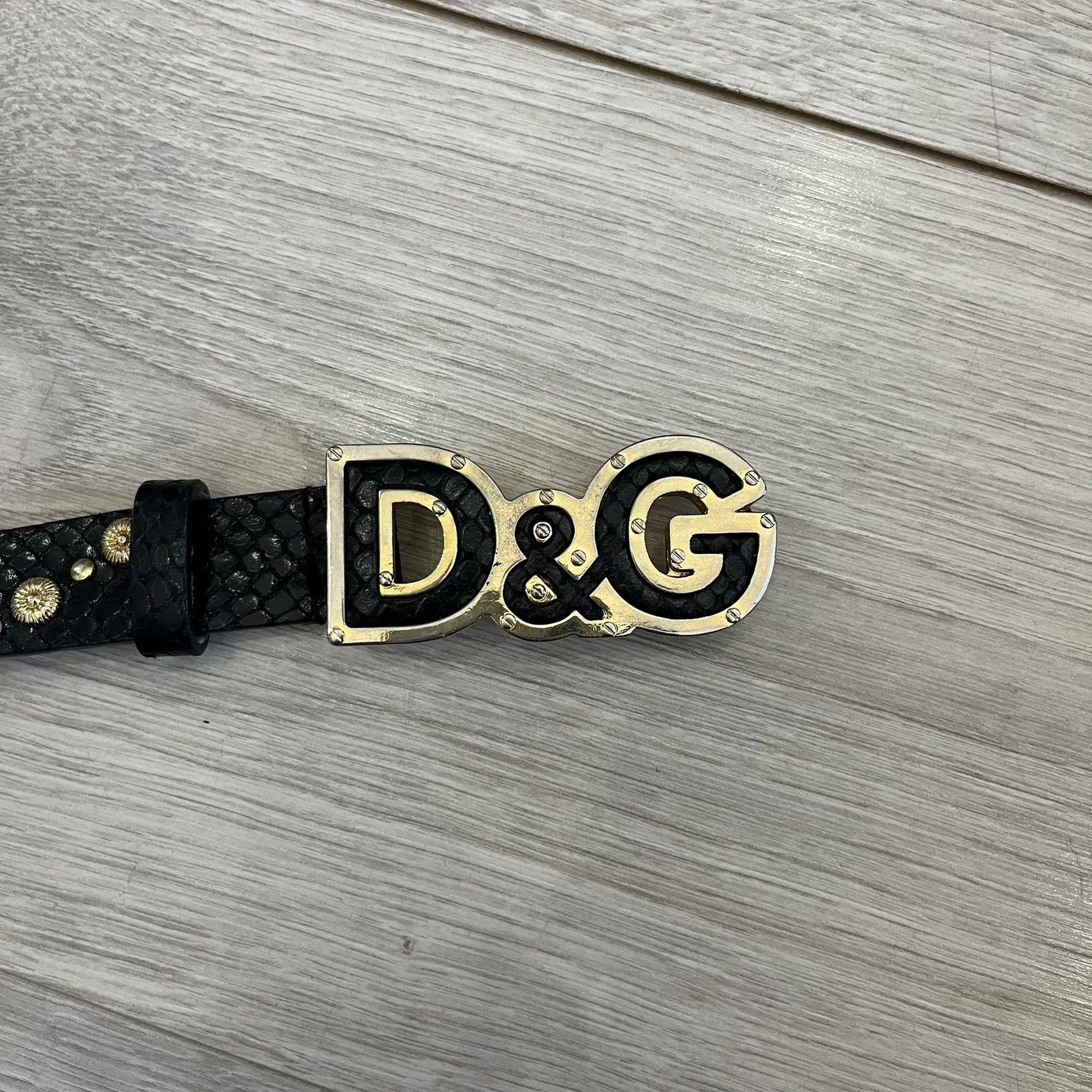 Dolce & Gabbana Dolce & Gabbana Leather Studded Black Belt Size ONE SIZE - 3 Thumbnail