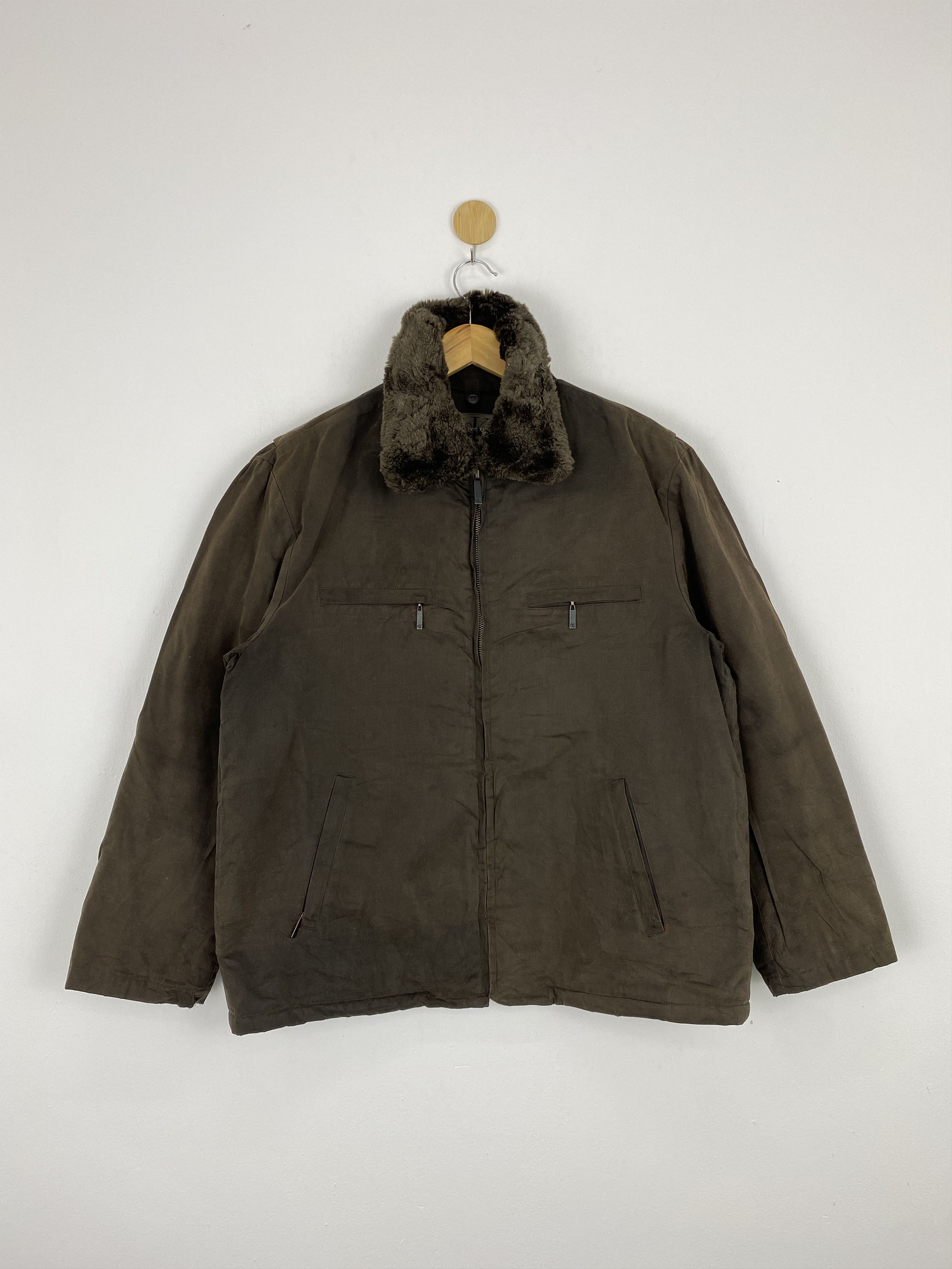 Calvin Klein Calvin Klein Zipper Sherpa Bomber Jacket MJ0067 Size US M / EU 48-50 / 2 - 1 Thumbnail
