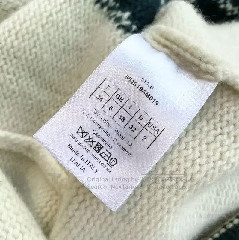 Dior Dior Multicolor Wool Pullover Sweater . Size XXS / US 00 / IT 34 - 5 Thumbnail