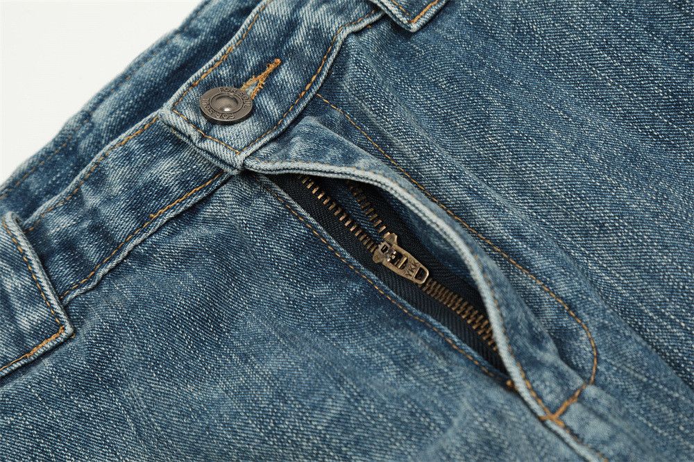 Japanese Brand × Vintage Men's tie-dye patchwork casual washed distressed jeans Size US 32 / EU 48 - 5 Thumbnail