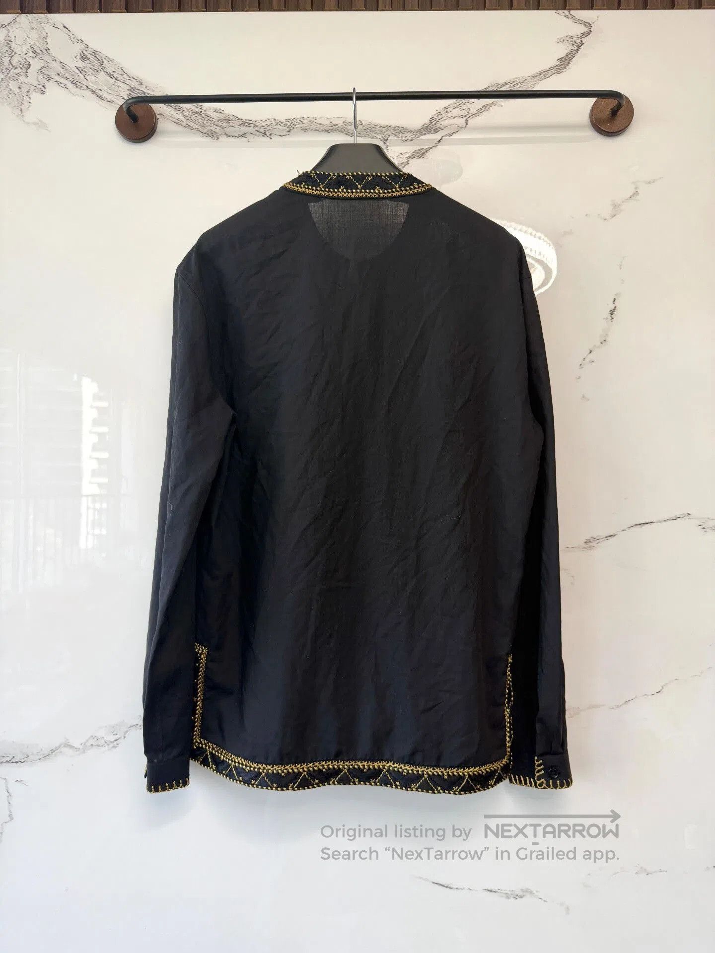 Saint Laurent Paris saint laurent floral tassel henley shirt. Size M / US 6-8 / IT 42-44 - 5 Thumbnail