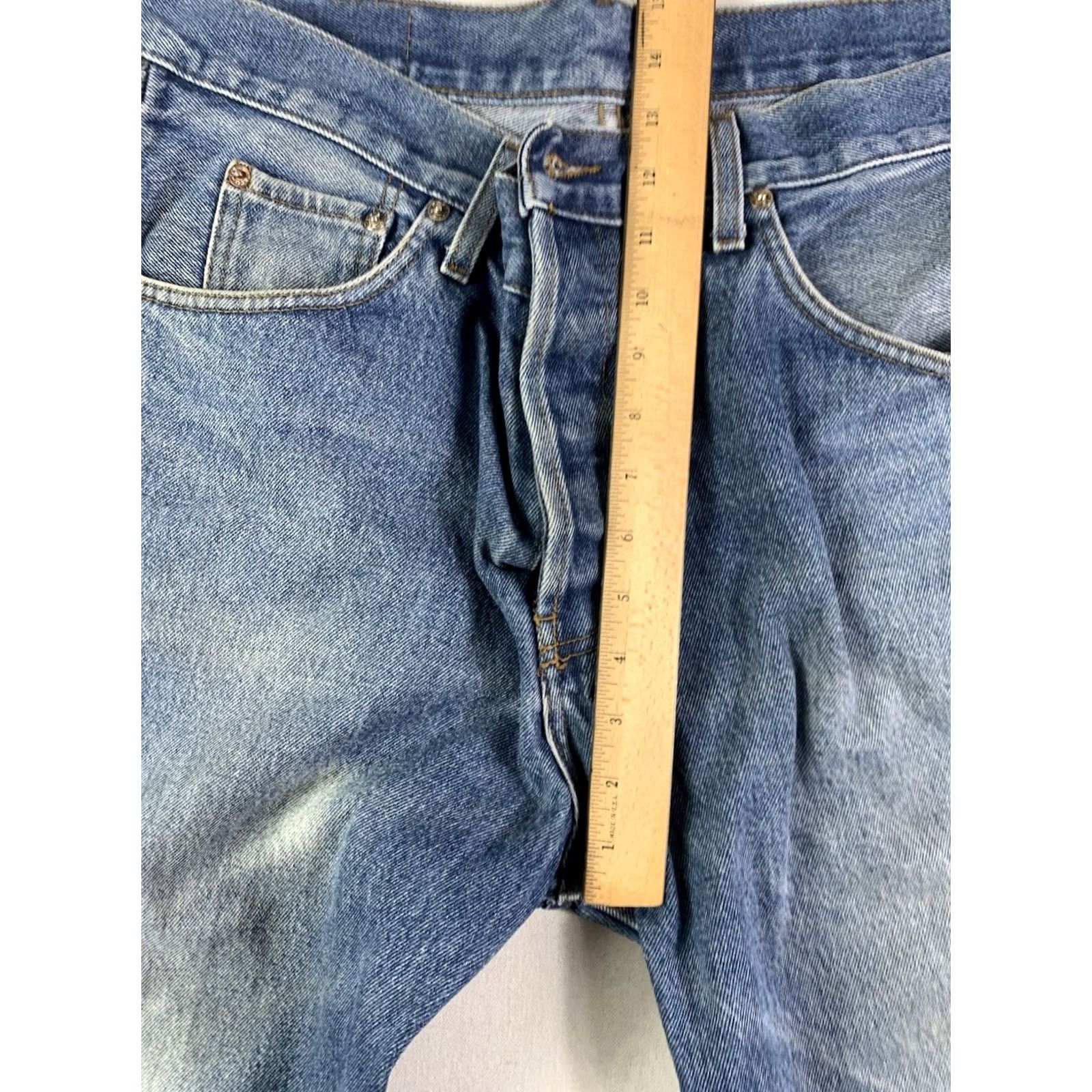Levi's VINTAGE Levi's 501 Jeans Mens Regular 38x30 Blue Button Fly USA 2002 Denim 5-Pocket Straight Jeans Mens 90s USA Size US 38 / EU 54 - 5 Thumbnail