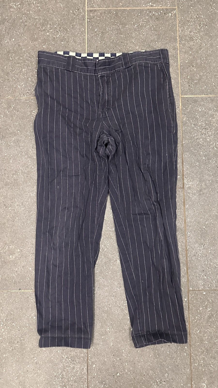 Dickies × Opening Ceremony Opening Ceremony x Dickies Navy Stripe Trouser Size US 32 / EU 48 - 1 Thumbnail