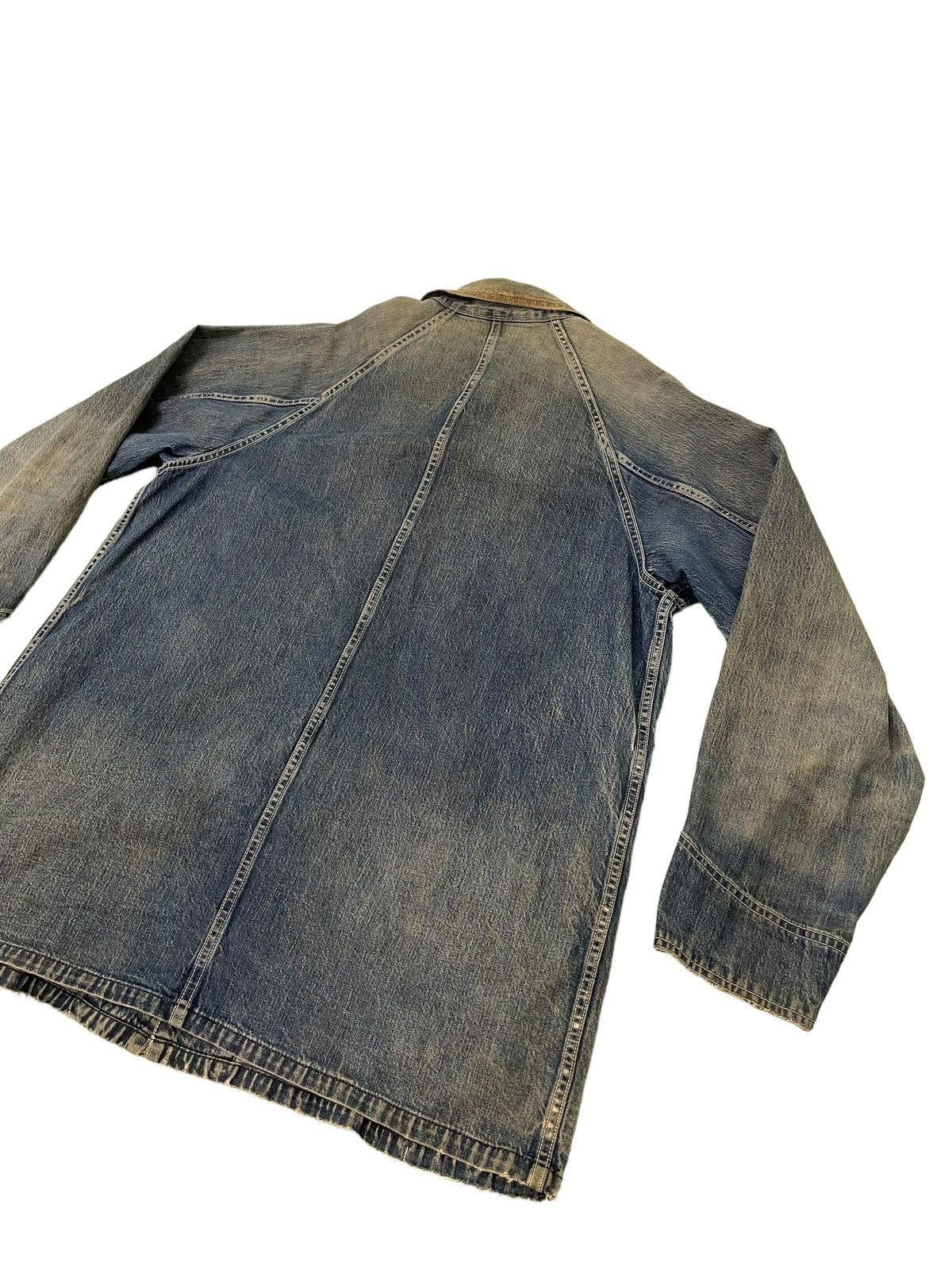 Sugar Cane Damaged Faded Sugar Canes Chore Jacket Distress Denim 5🟩8 Size US L / EU 52-54 / 3 - 19 Thumbnail