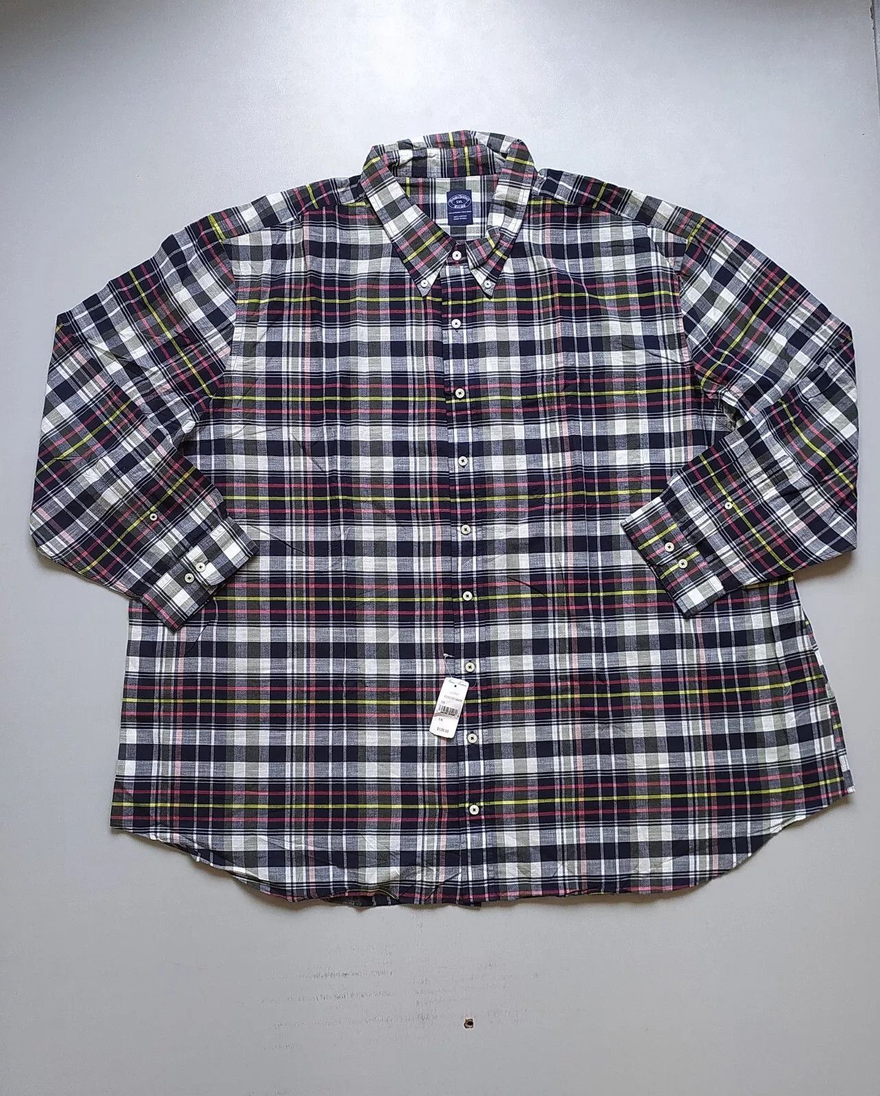 Brooks Brothers Plaid Long Sleeve Button Down Shirt IFD 0015