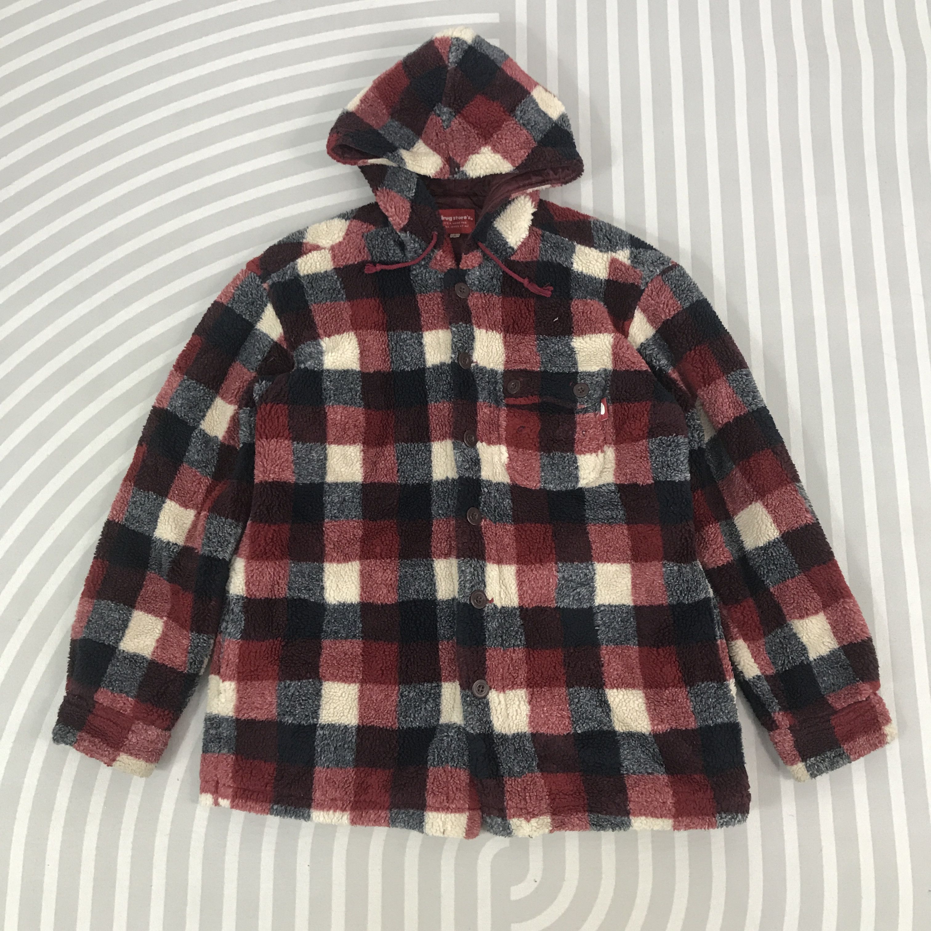 Japanese Brand × Vintage Vintage drug store's Sherpa multi pocket button jacket Size US L / EU 52-54 / 3 - 1 Thumbnail