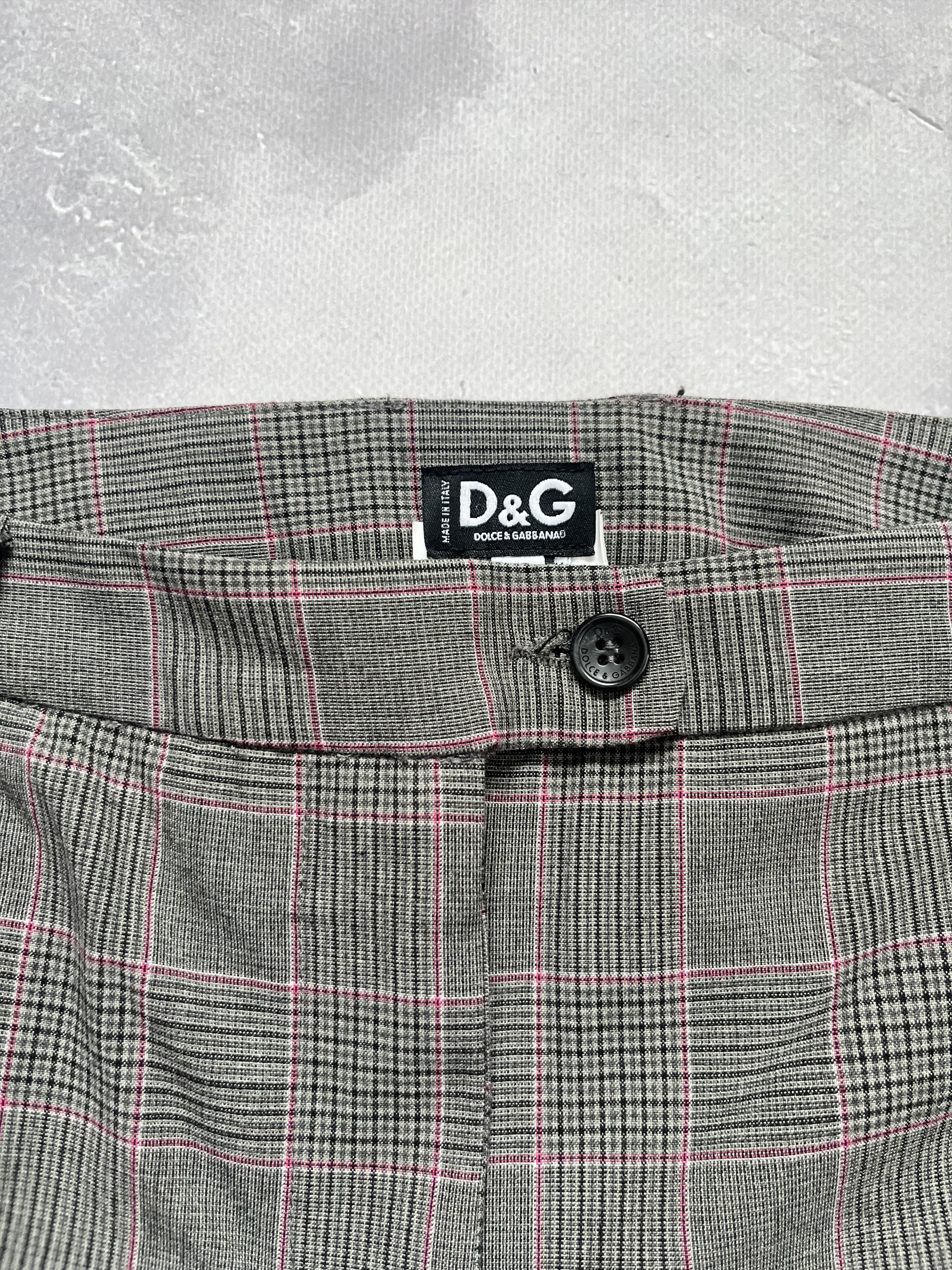 Dolce & Gabbana D&G Dolce & Gabbana Plaid Trousers Pants Viscose Wide Leg Size US 30 / EU 46 - 3 Thumbnail