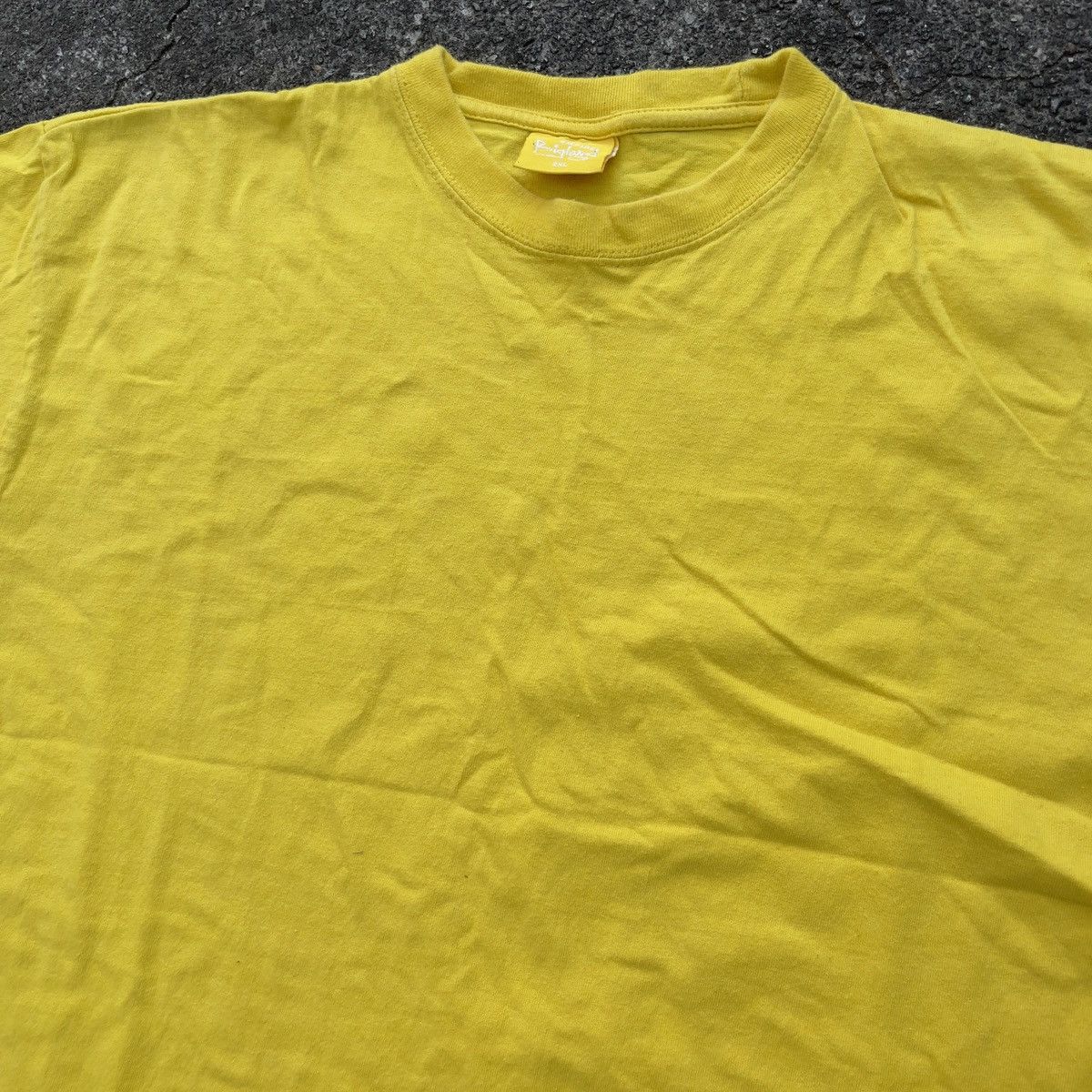 Japanese Brand × Vintage Vintage Y2K EMPIRE BIG LAND Yellow Blank Shirt Size US XXL / EU 58 / 5 - 2 Thumbnail