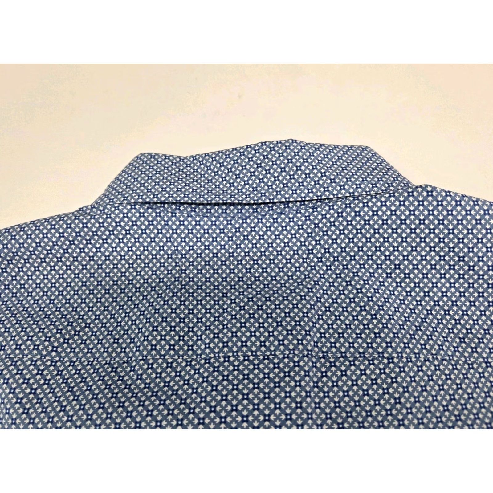 Banana Republic Banana Republic Mens Slim Fit Short Sleeve Button Up Blue Shirt Size L Size US L / EU 52-54 / 3 - 6 Thumbnail