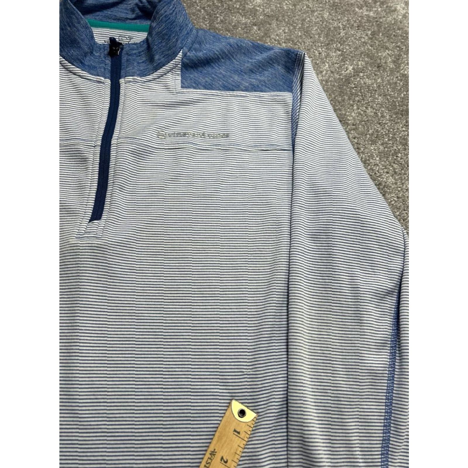 Vineyard Vines Vineyard Vines Jacket Mens 2XL White Striped Shep Shoulder Sankaty Performance Shirt Size US XXL / EU 58 / 5 - 4 Thumbnail