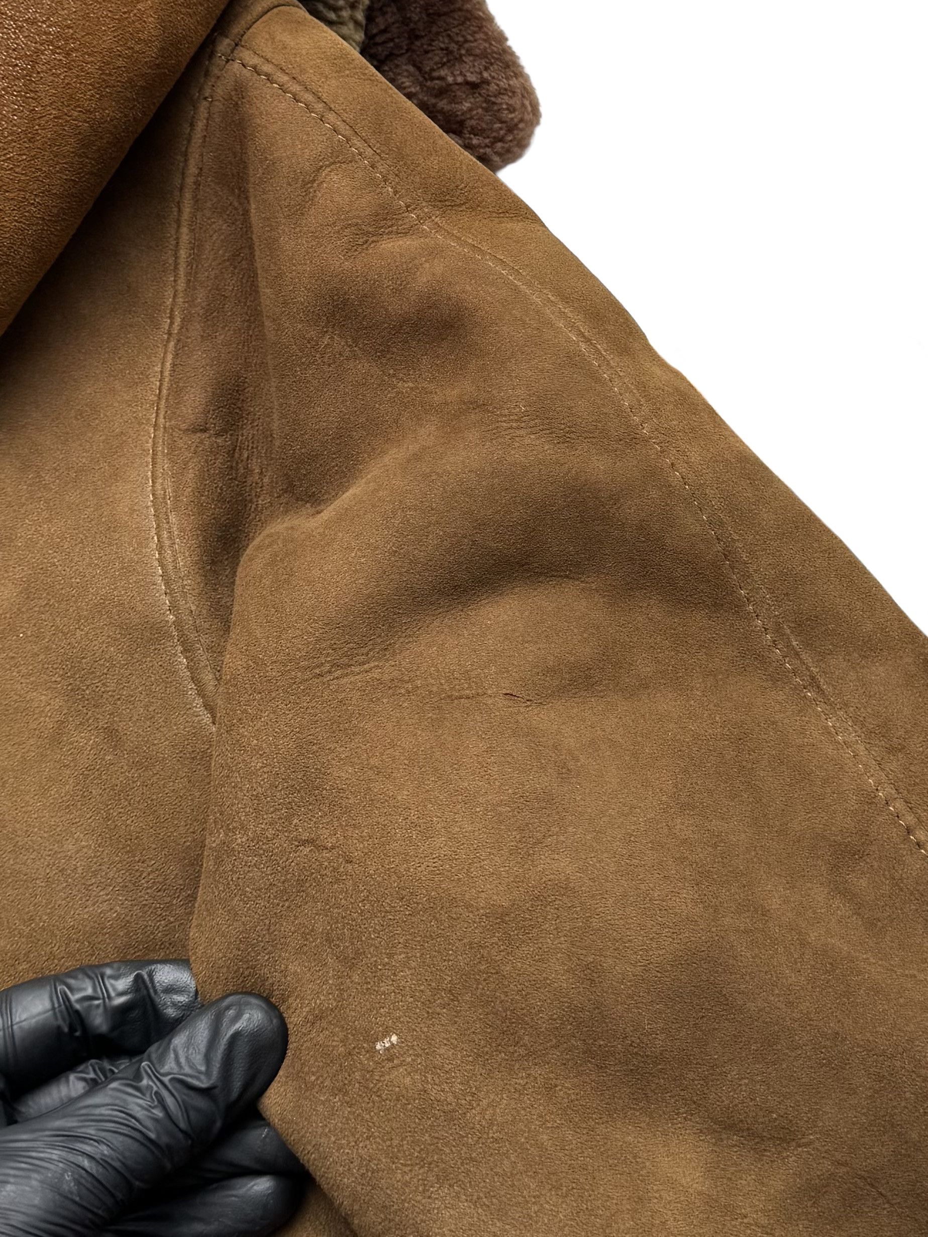 Vintage Vintage Real Sheepskin Heavy Coat With Hood Size XL / US 12-14 / IT 48-50 - 11 Thumbnail