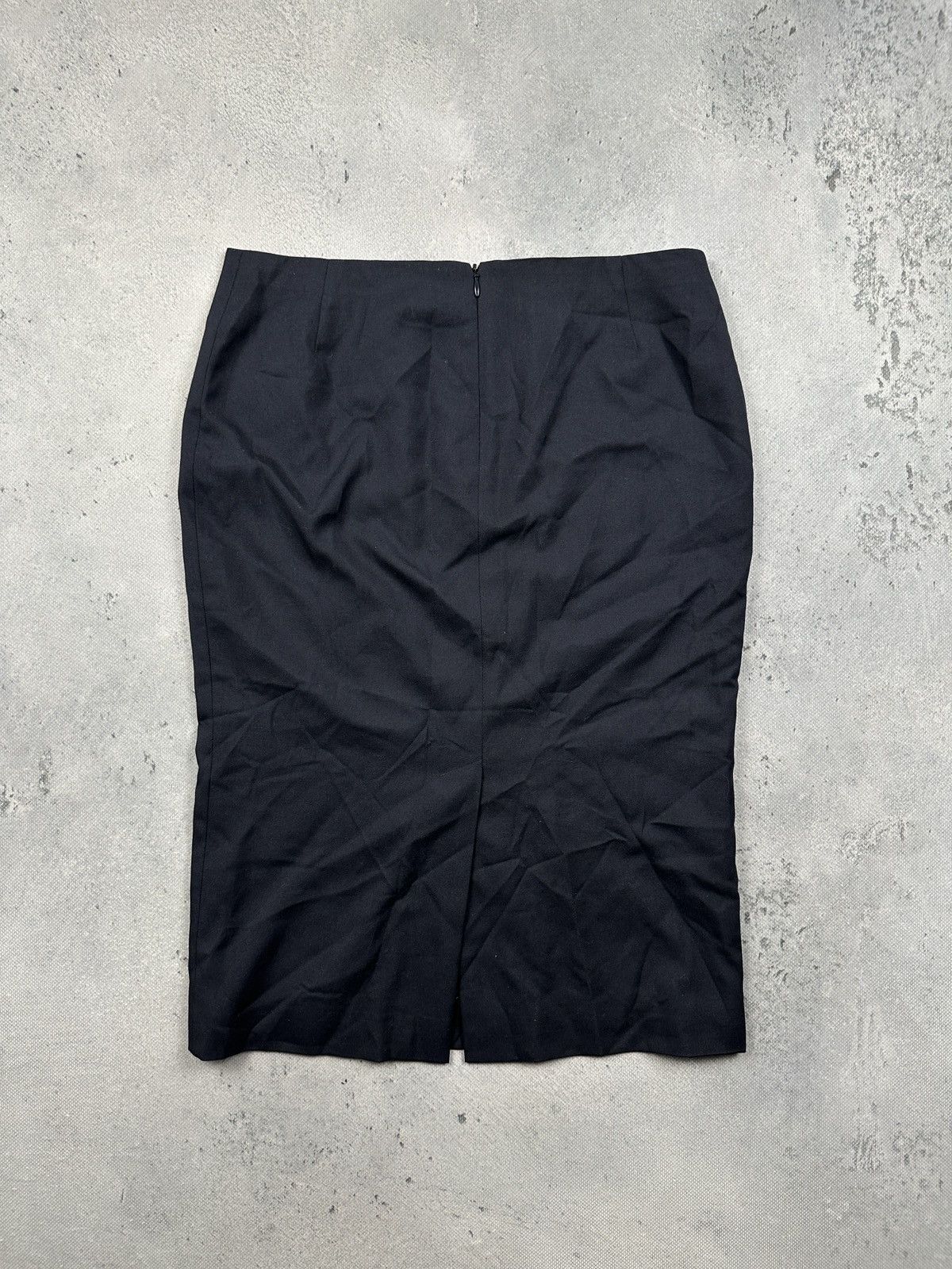 Dolce & Gabbana Dolce & Gabbana Vintage Cashmere Silk Pencil Skirt Tailored Size 28" / US 6 / IT 42 - 2 Thumbnail