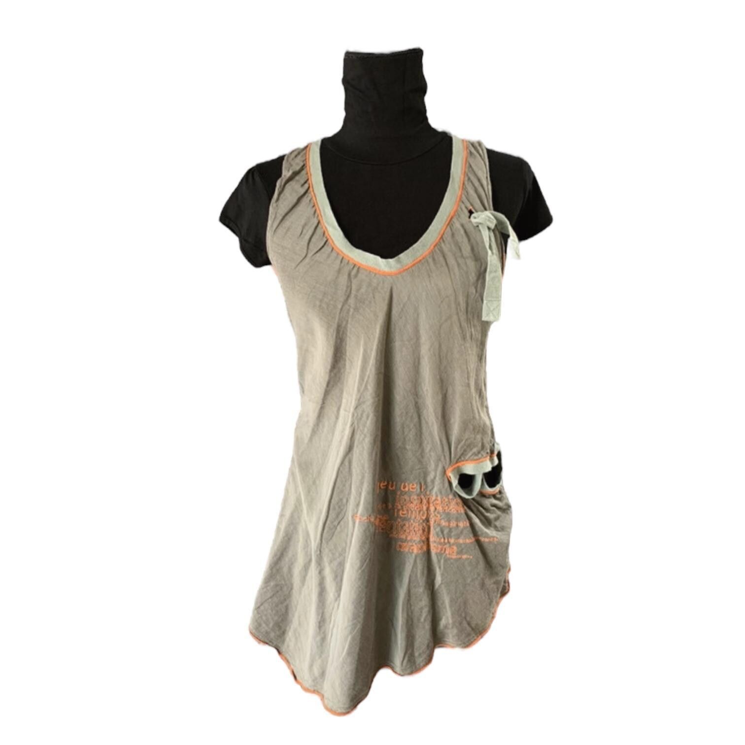 Cop Copine The Cop Copine Khaki Lace Top Size ONE SIZE - 1 Thumbnail