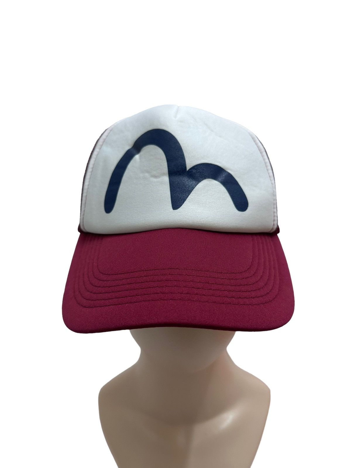 Evisu 🇯🇵 EVISU Vintage Classic Big Logo Black Trucker Cap Size ONE SIZE - 1 Thumbnail