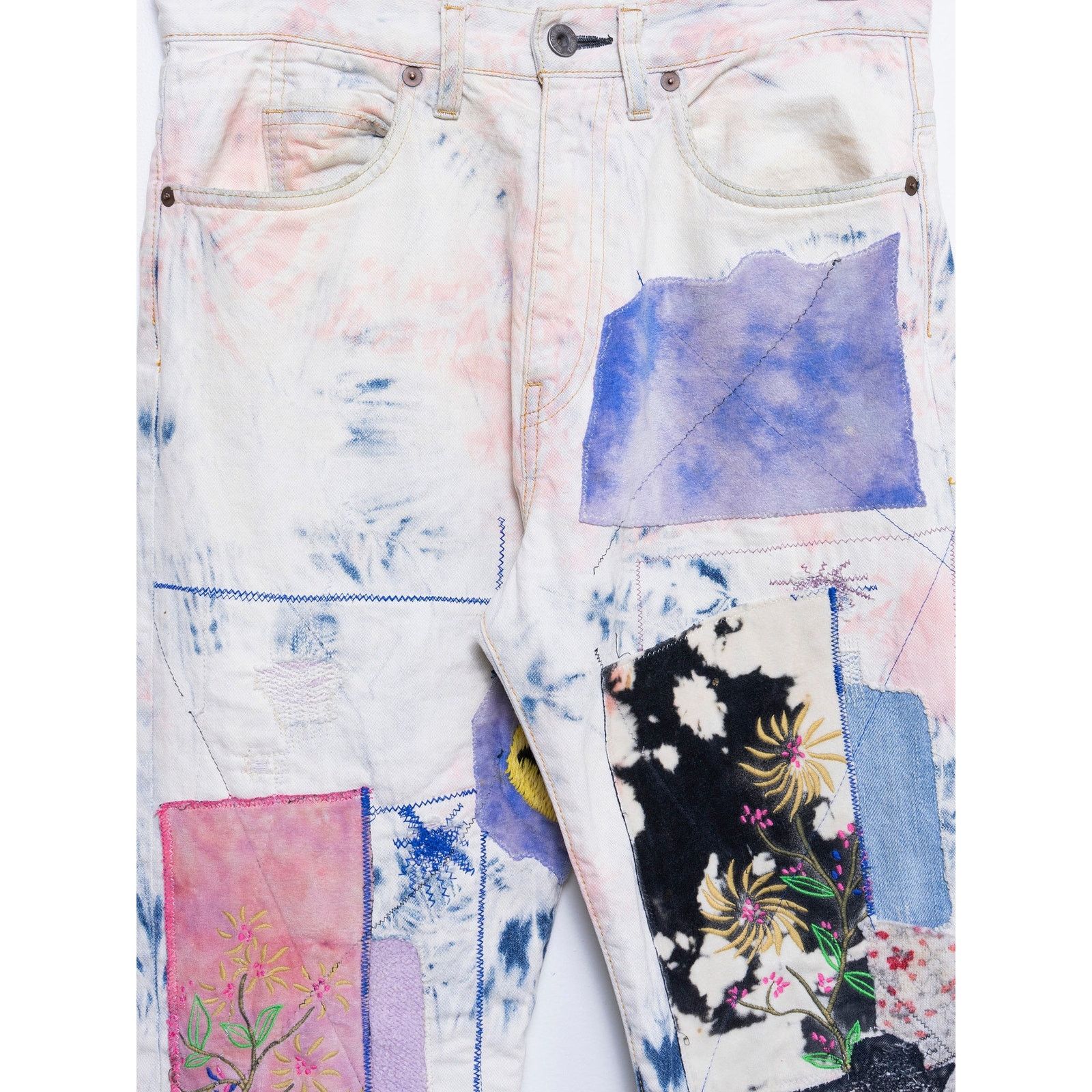 Kapital 12Oz Denim 5P Okabilly Gypsy Ashbury Tie Dye Jeans Size US 34 / EU 50 - 3 Thumbnail