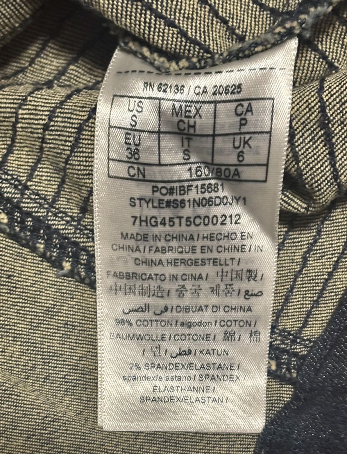 Guess Guess Denim Zippered Moto Jacket Size Small - EUC Size S / US 4 / IT 40 - 5 Thumbnail