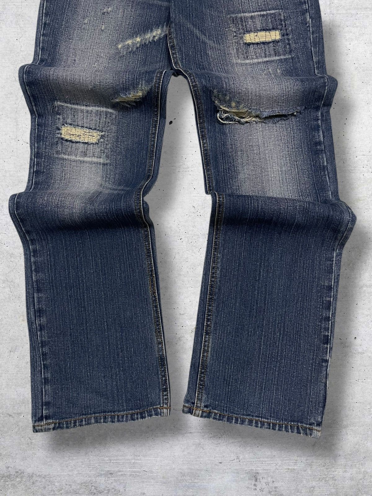 semanticdesign VINTAGE NYLAUS OG DESIGNER JAPAN RIPPED STYLE PUNK DENIM Size US 30 / EU 46 - 3 Thumbnail
