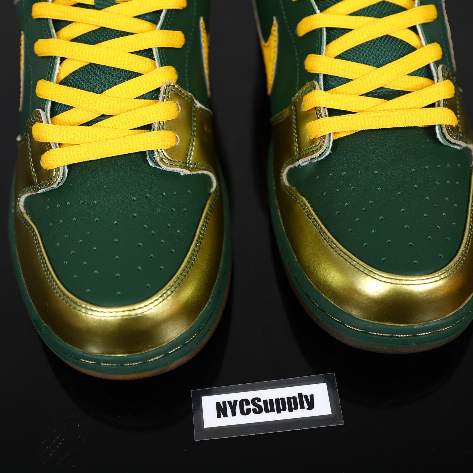 Nike 2018 Nike SB Dunk Low Doernbecher Joey Bates Gold BV8740 377 Size US 14 / EU 47 - 5 Thumbnail