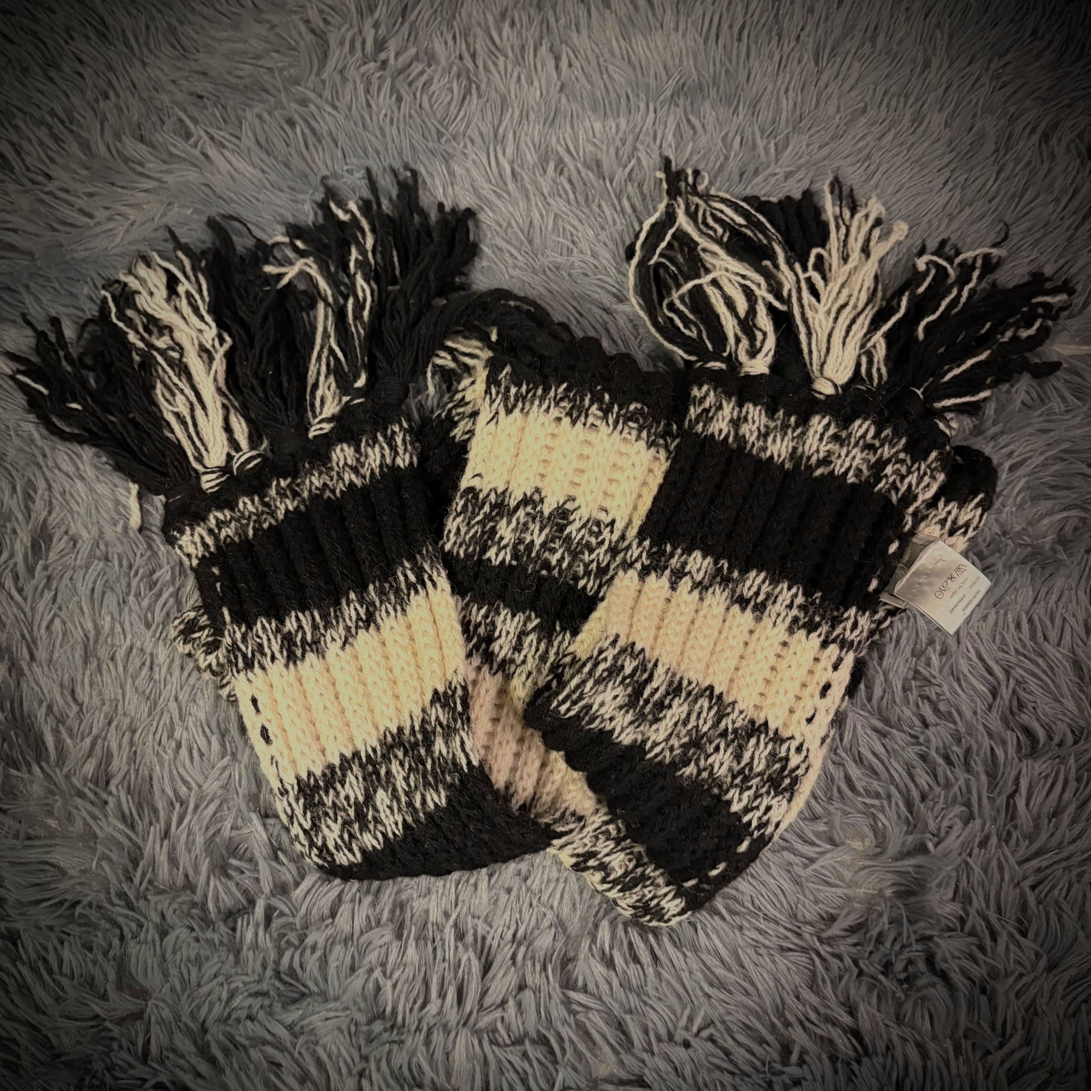 Dior × Hedi Slimane AW06 Dior Homme Cashmere Striped Long Scarf