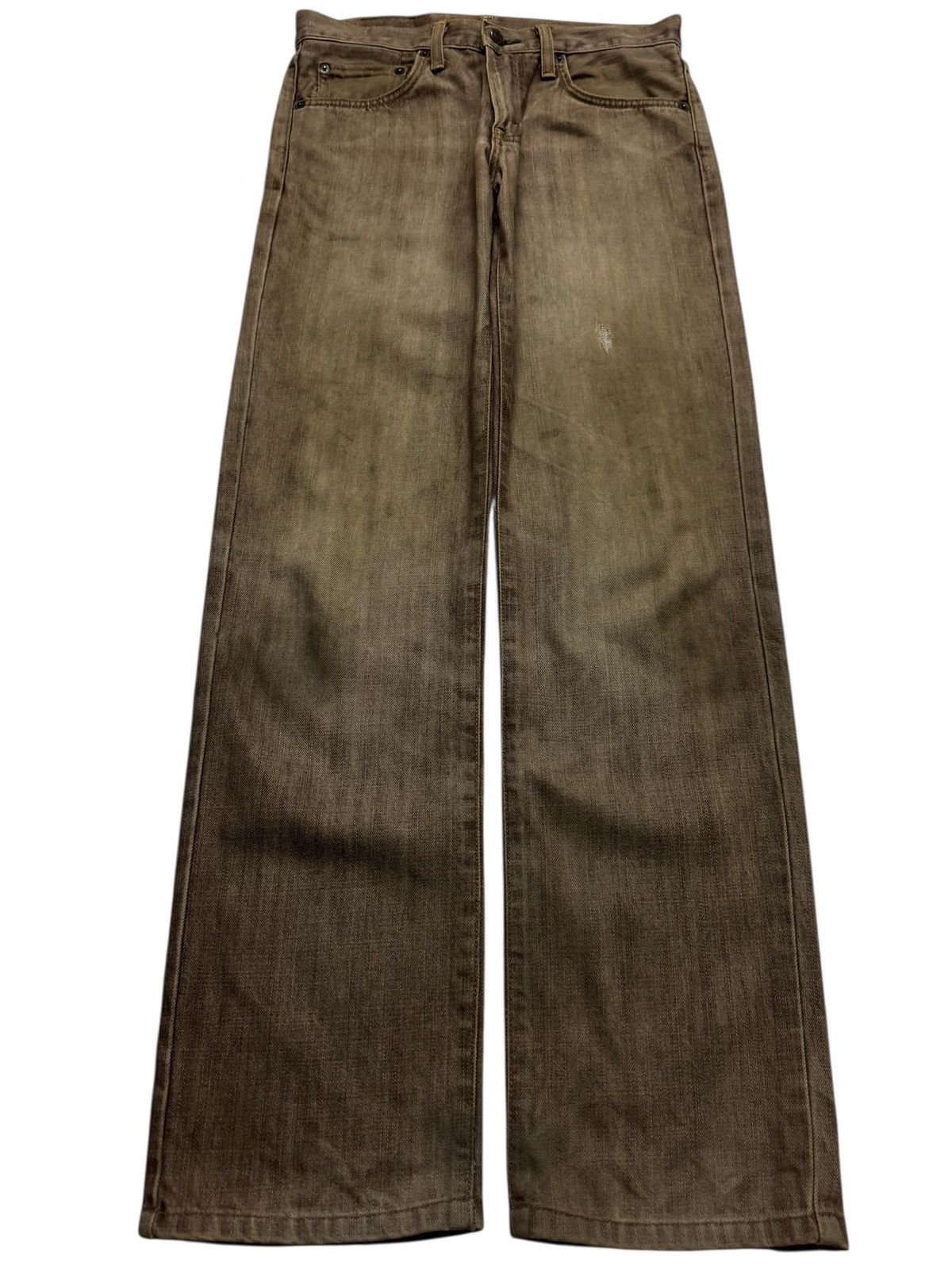 VINTAGE EDWIN NO.503 MUD WASHED DISTRESSED DENIM 90's STYLE