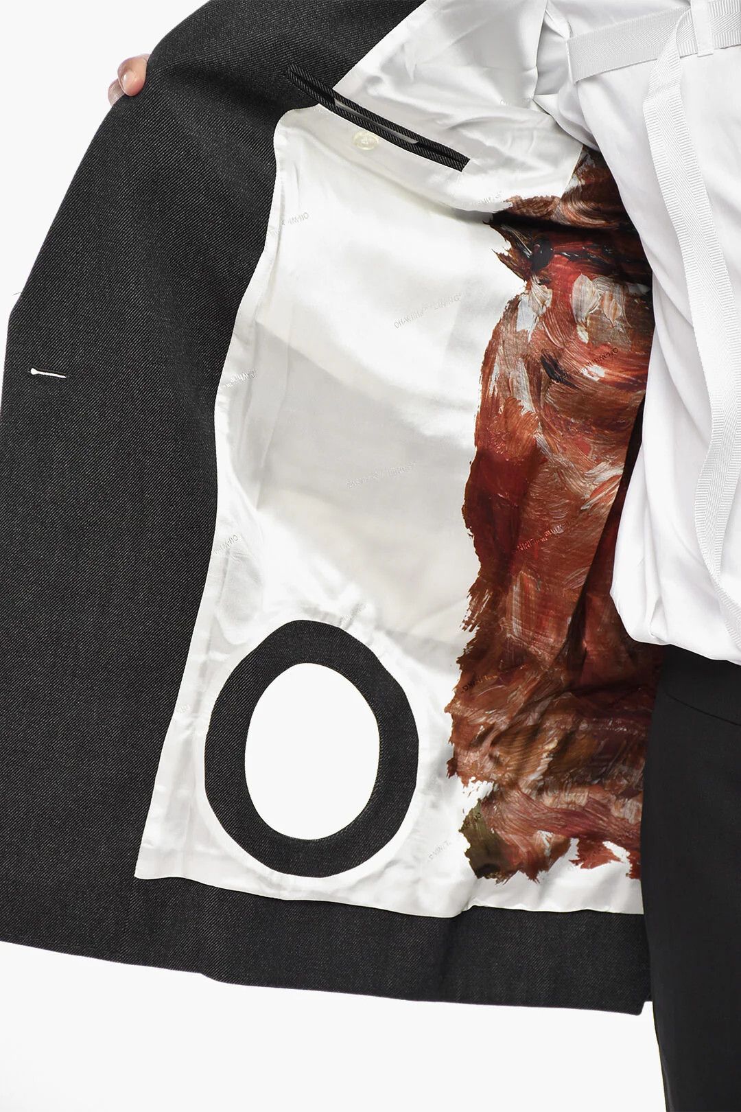 Off-White og1mm0426 Double-Breasted Blazer in Grey Size US M / EU 48-50 / 2 - 4 Thumbnail