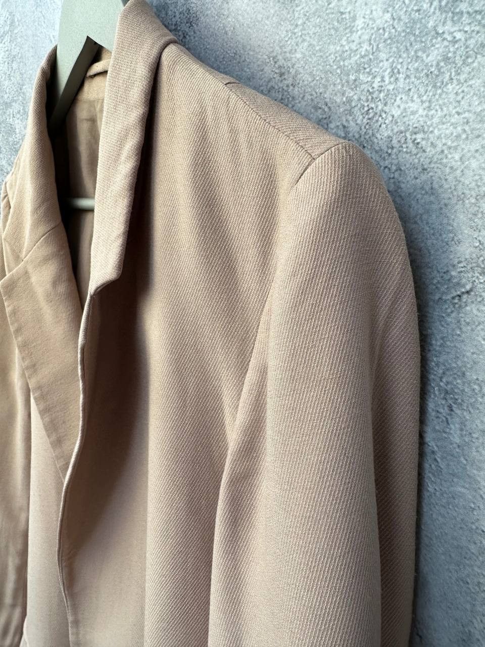 Allsaints ALLSAINTS Aleida Blazer Womens Beige Open Front Long Sleeve Size L / US 10 / IT 46 - 5 Thumbnail