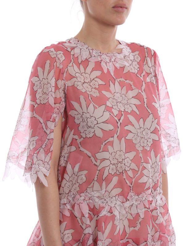Valentino o1y0326 Mini Dress in Pink/White Size XXS / US 00 / IT 34 - 5 Thumbnail