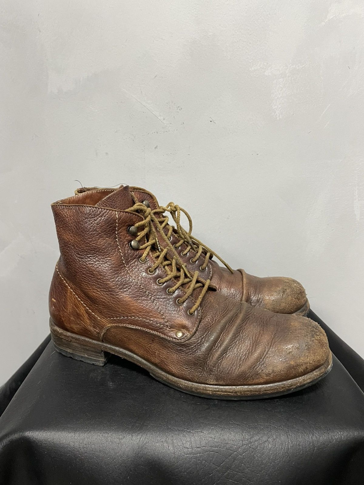 Shoto Avant garde leather archive brown boots guidi style y2k Size US 10 / EU 43 - 2 Thumbnail