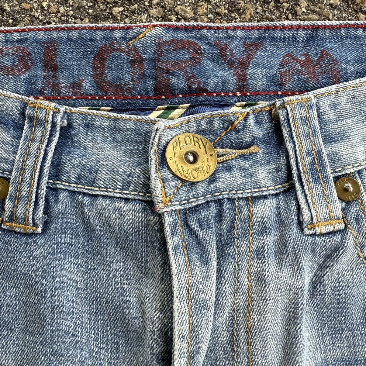 Japanese Brand VINTAGE PLORY CLUB STRAIGHT FADED JEAN DENIM PANTS Size US 34 / EU 50 - 5 Thumbnail