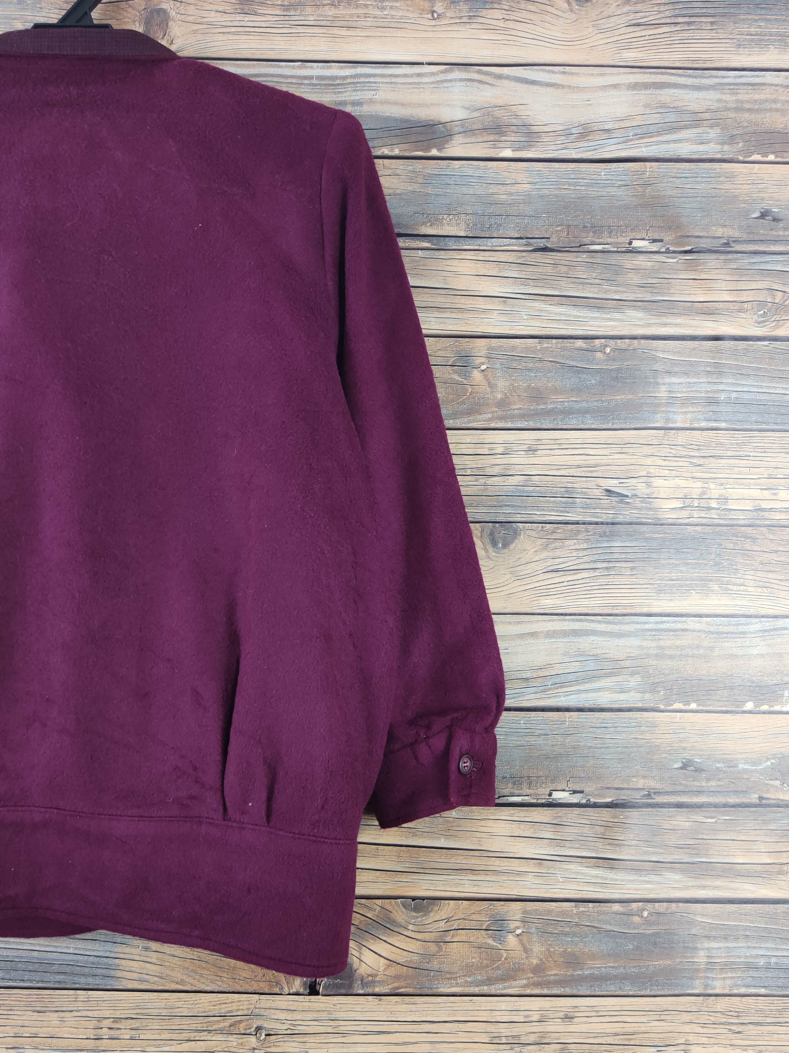 Japanese Brand × Vintage Vintage Elegant Purple Wool Jackets Size L / US 10 / IT 46 - 9 Thumbnail