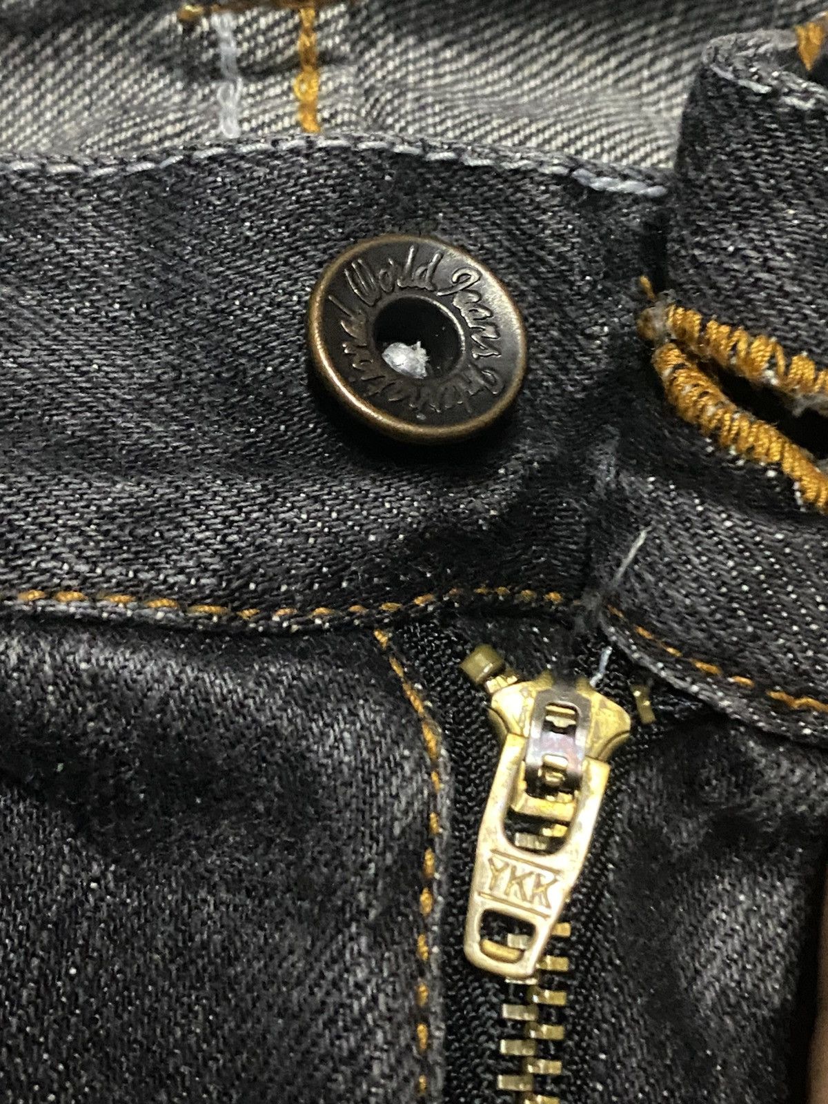 Japanese Brand Root Three vintage black denim jeans jeans Size US 32 / EU 48 - 12 Thumbnail