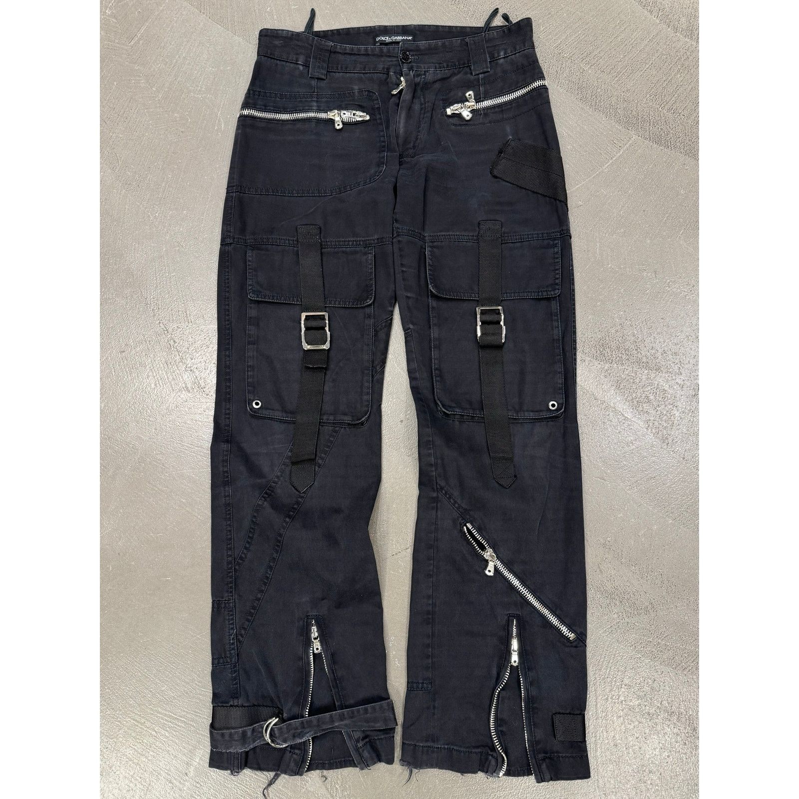 Dolce & Gabbana A/W2003 Dolce & Gabbana bondage parachute pants Size 31" - 1 Thumbnail