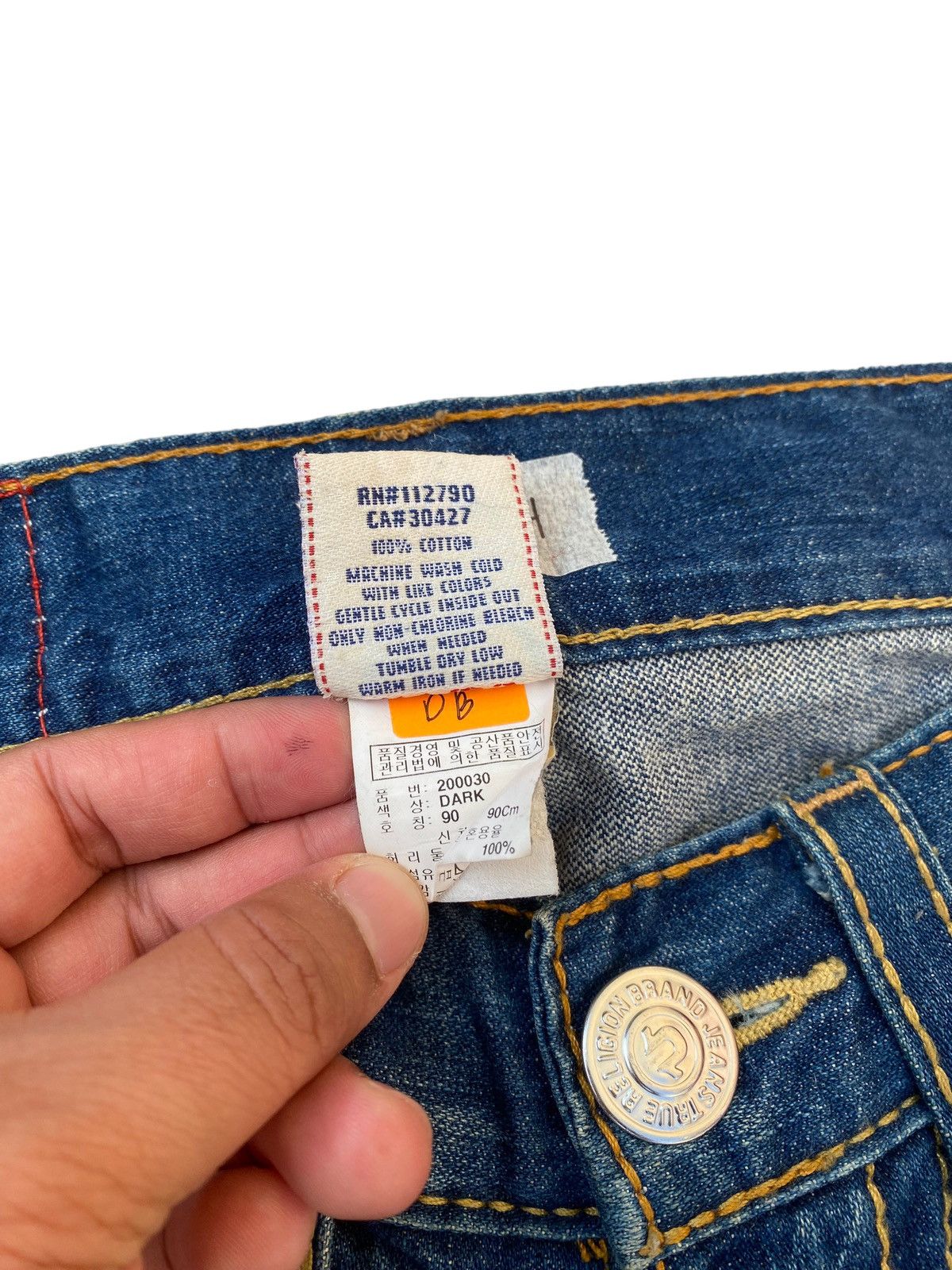 True Religion True Religion Joey Big T Flare Pant Size US 31 - 6 Thumbnail