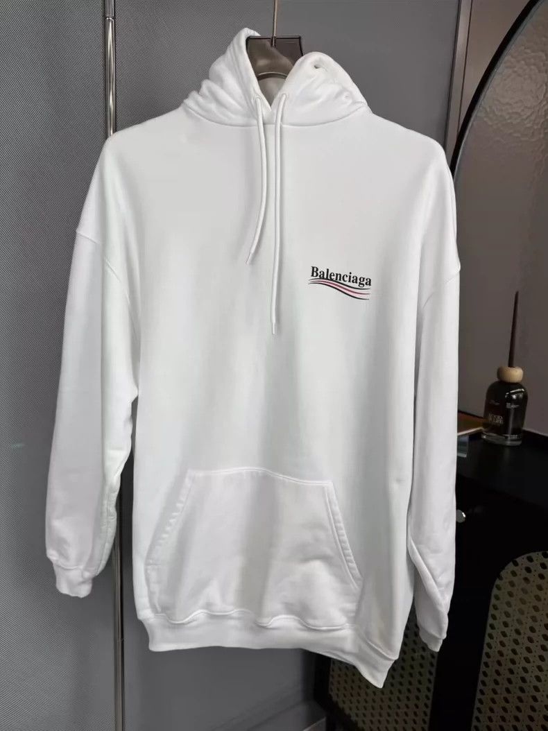 Balenciaga Balenciaga White Waves Cola logo Hoodie 2501-Nextarrow Size US S / EU 44-46 / 1 - 1 Thumbnail