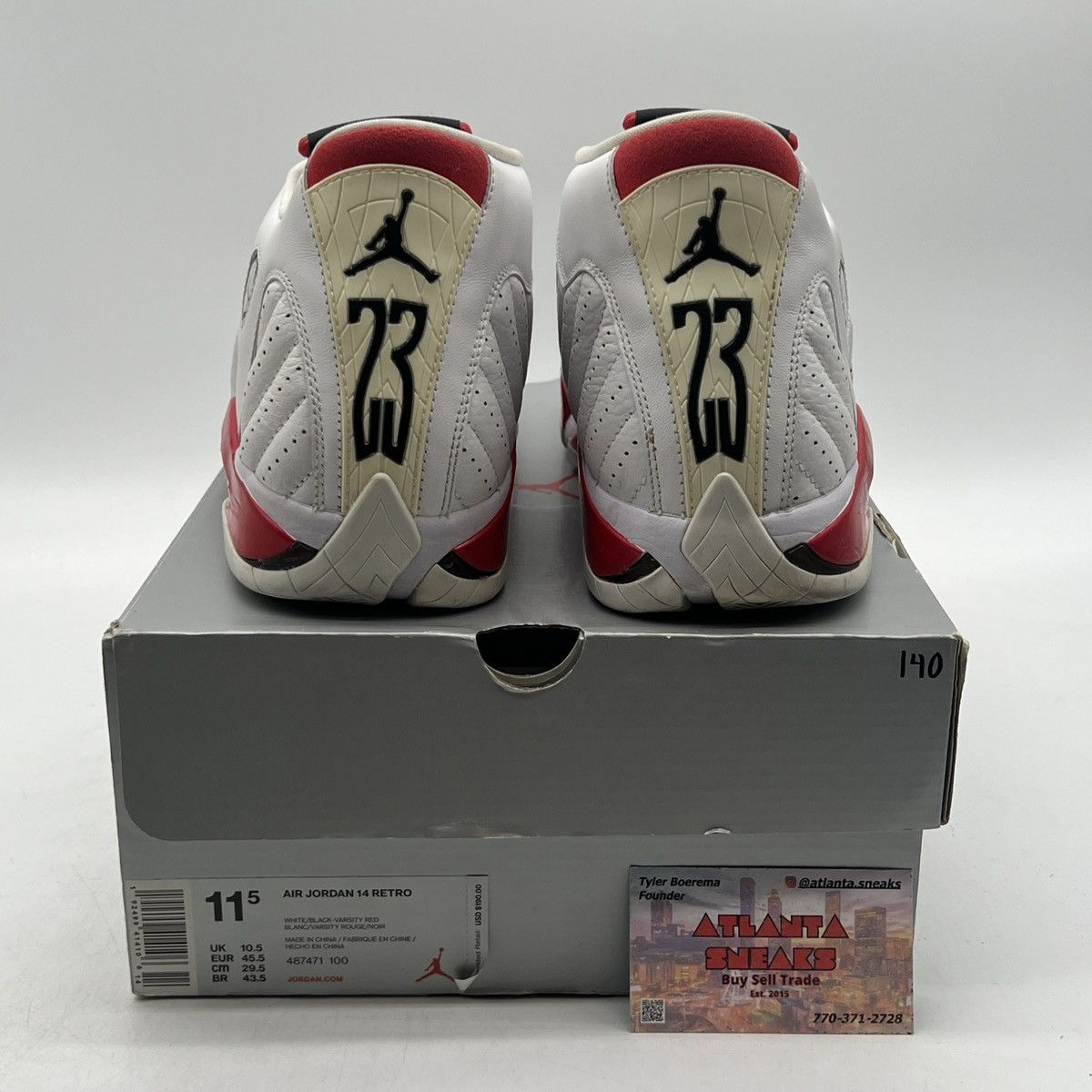 Jordan Brand Air Jordan 14 candy cane Size US 11.5 / EU 44-45 - 3 Thumbnail