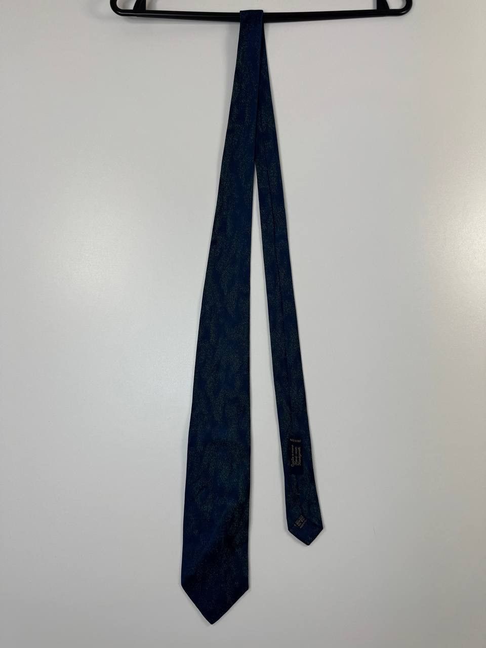 Prada Antonella Prada Handmade Vintage Silk Tie BlueTextured Italy Size ONE SIZE - 7 Thumbnail