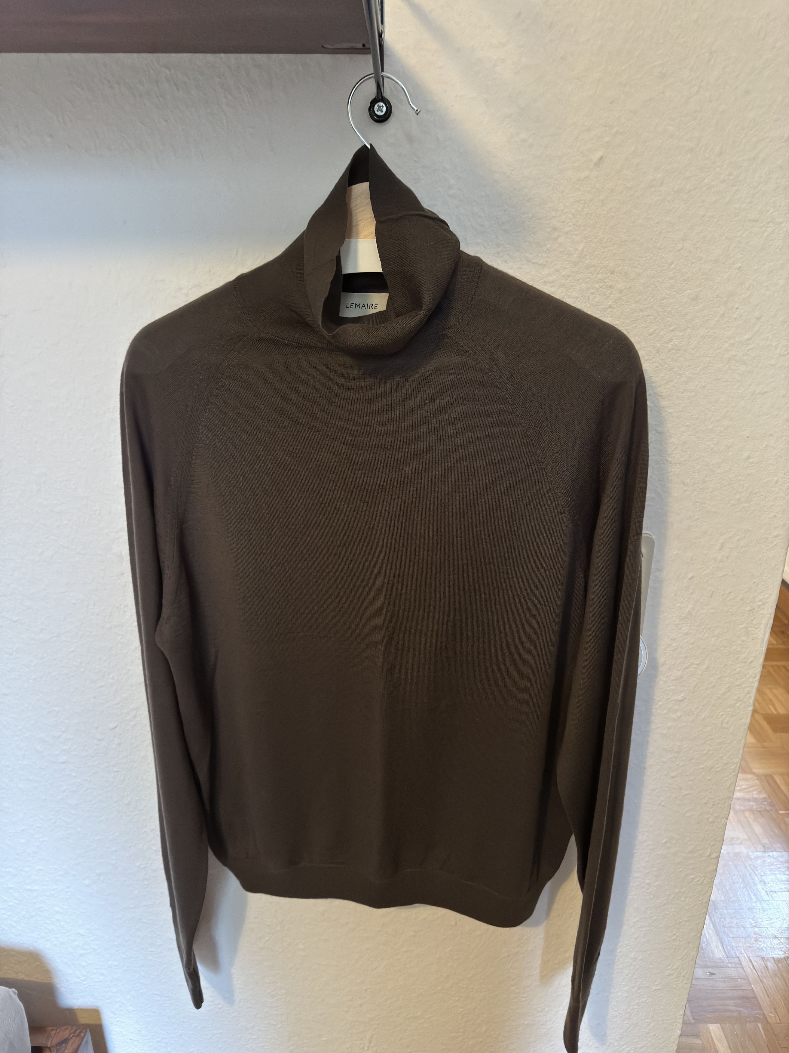 Lemaire LEMAIRE brown turtleneck sweater knit (50) Size US M / EU 48-50 / 2 - 2 Thumbnail