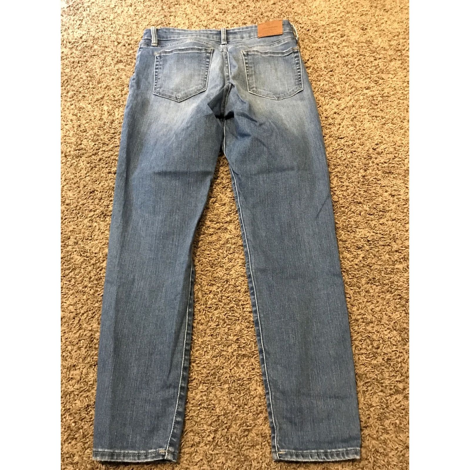 Lucky Brand Lucky Brand Jeans Womens Skinny Denim 6 Blue Cotton Blend Zip Pockets 28in Inseam Regular Rise Low Vintage No Size 28" / US 6 / IT 42 - 4 Thumbnail