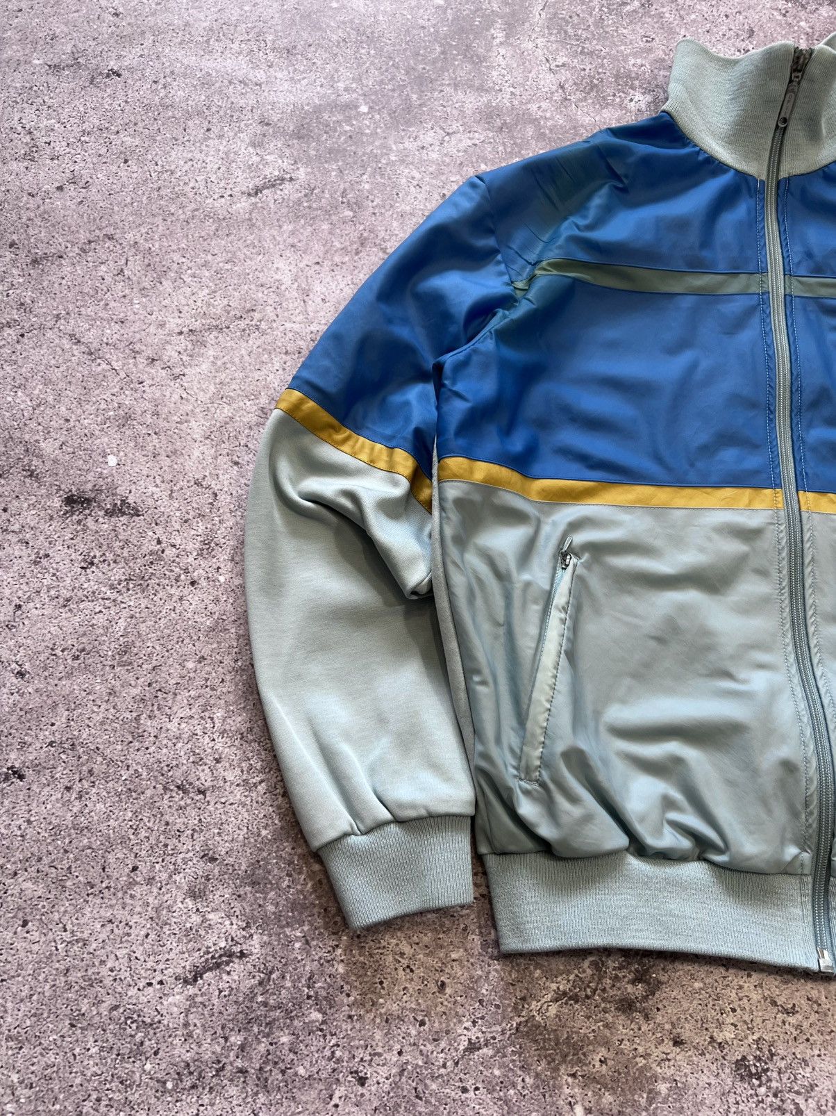 Adidas × Vintage Sweatshirt Zip Up Adidas Vintage Track Jacket Big Logo Rare Size US M / EU 48-50 / 2 - 2 Thumbnail