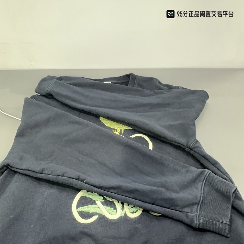 Loewe LOEWE SS22 Anagram Embroidered Cotton Fleece Sweatshirt Size US XL / EU 56 / 4 - 1 Thumbnail