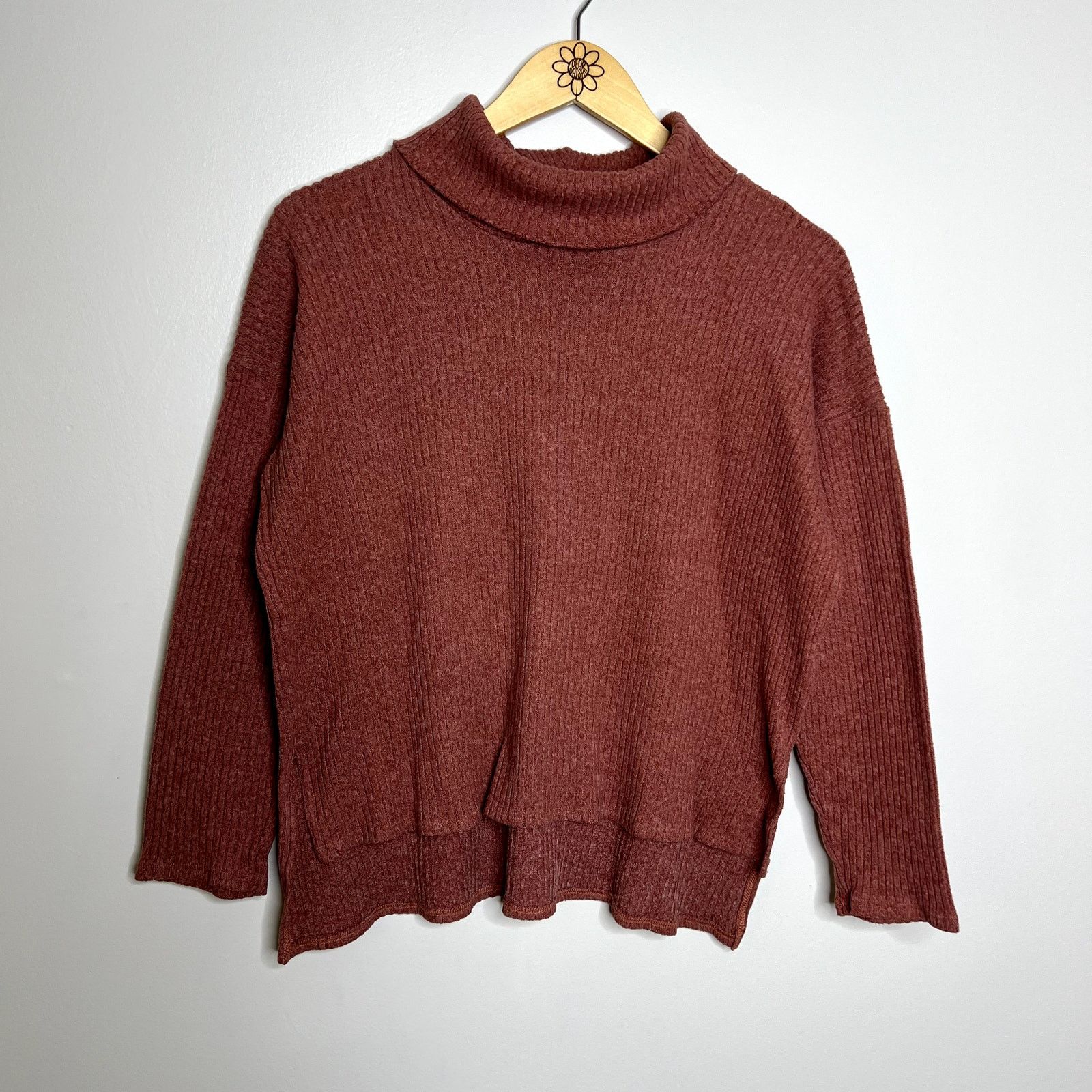 Forever 21 Forever 21 Pink Knit Turtleneck Sweater Size S / US 4 / IT 40 - 4 Thumbnail
