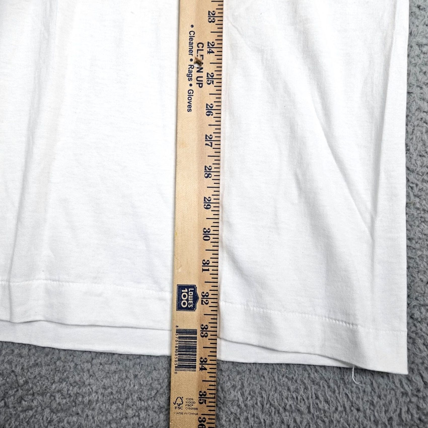 Vintage VINTAGE Jammin' with DJ! Earth Day UNISEX ADULT Short Sleeve Tee Size XL White Jersey Cotton Crew Neck T-Shirt Art All Seasons Mens Womens Boys Girls Size 40" / US 18 - 3 Thumbnail